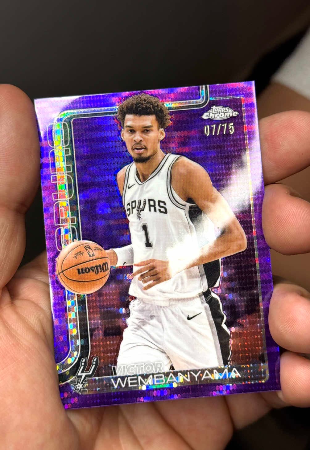 This HANGER was a BANGER!!! #topps #toppschrome #wemby #toppschromebasketball #wembanyama