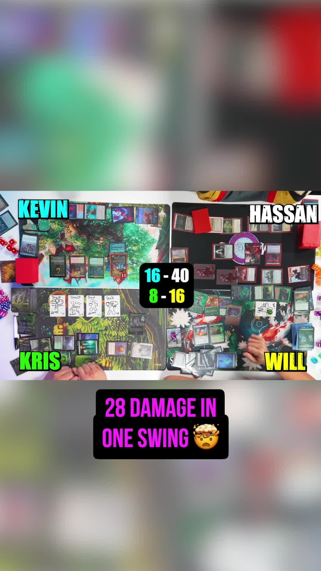 28 DAMAGE IN ONE SWING! 💥 If you aren't playing trample mechanics like this, what are you even doing? Drop a comment if you've ever pulled