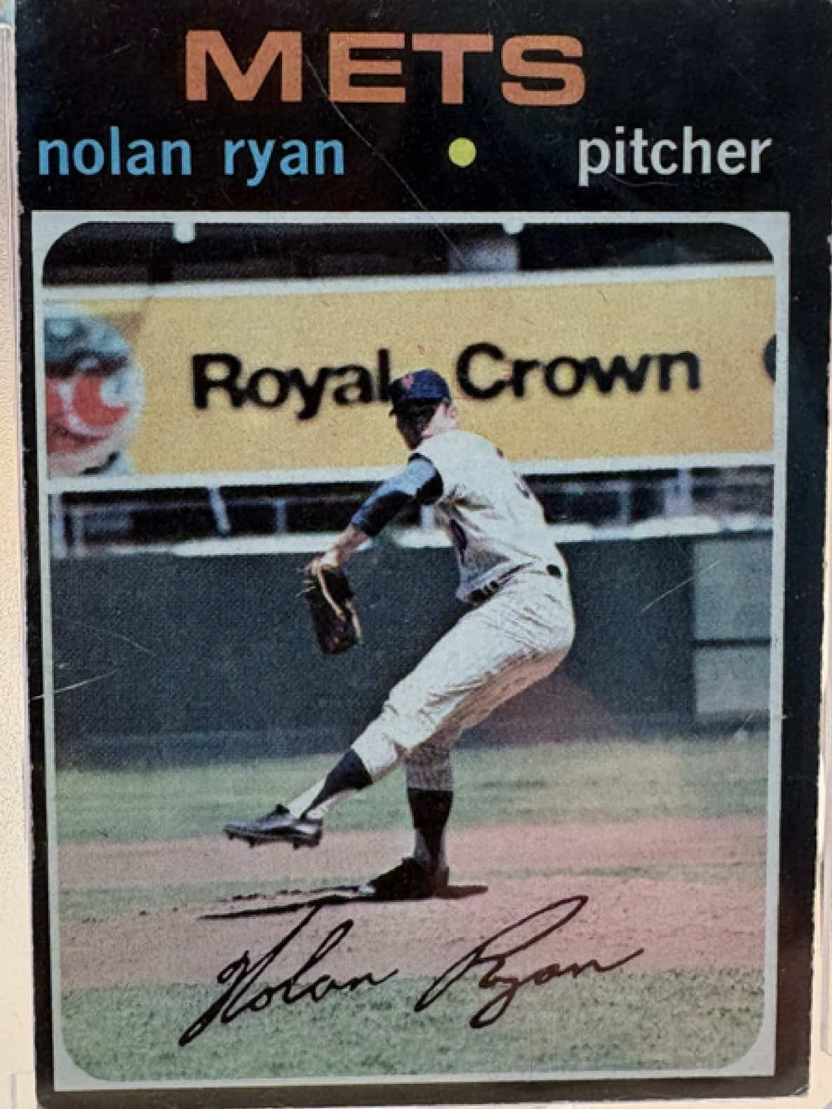 1971 Topps Nolan Ryan. Like and comment what you think of the Ryan Express!! #fyp #baseball #sports #mlb #hobby @Ryan Express @Bassets in th