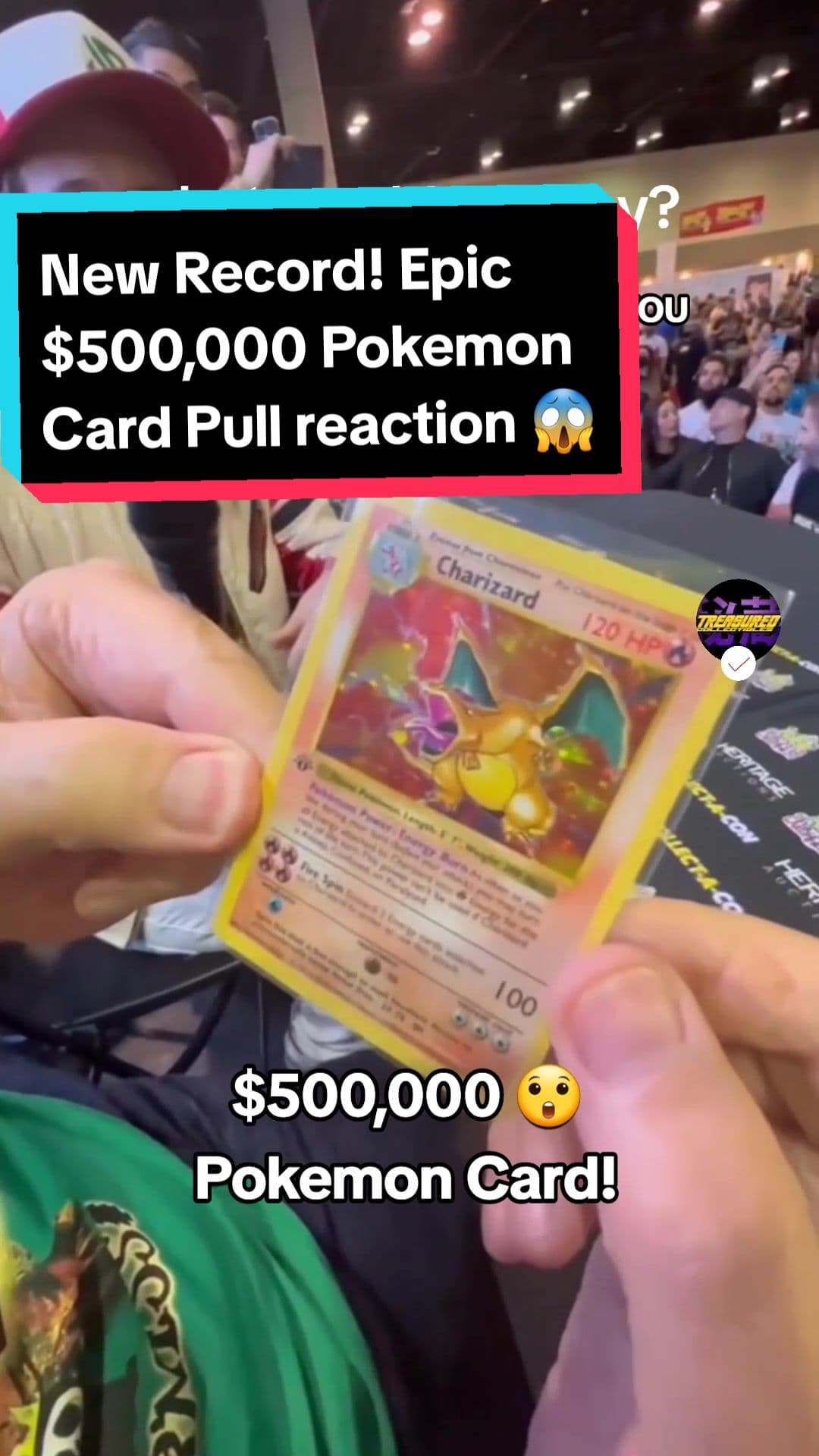 Biggest Pokemon Card pull of all time. What would you say if you pulled it? #pokemon #charizard #pokemontiktok #pokemoncards #pokemontcg