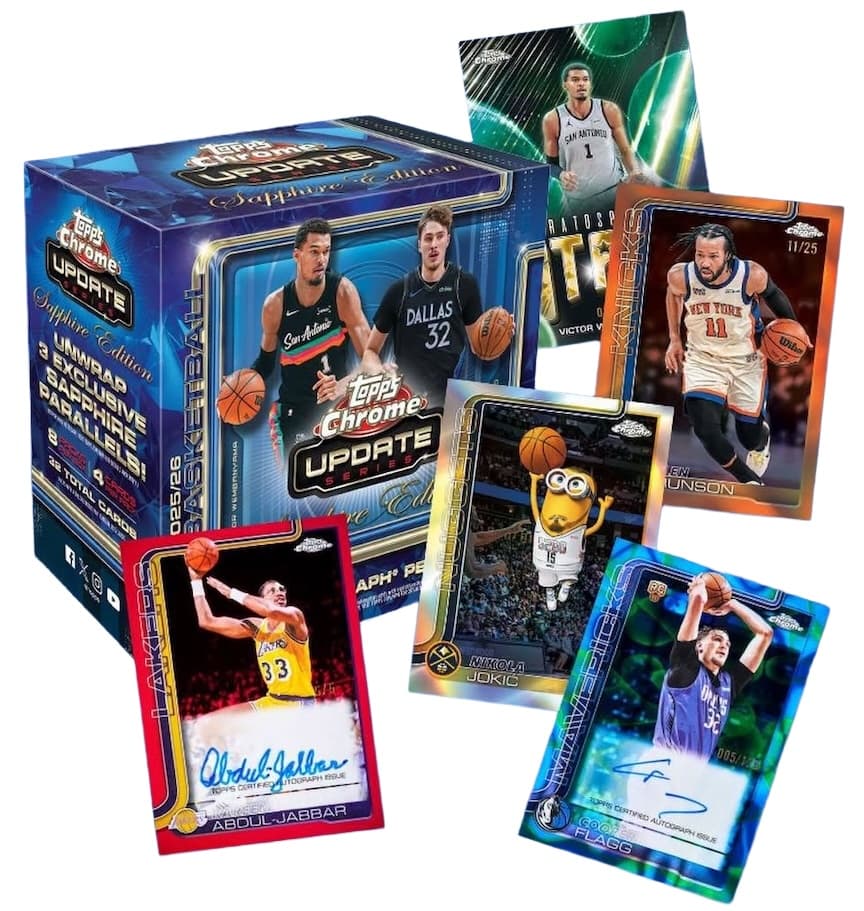 2025-26 Topps Chrome Update Sapphire Basketball Guide