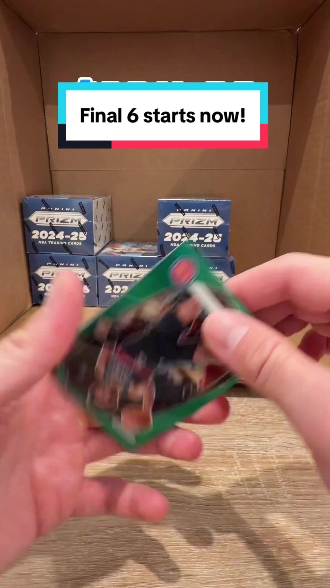 Box 15/20. We’re getting into the final stretch of this $470 Prizm case, and I’m still waiting for one more box to really shake things up. #