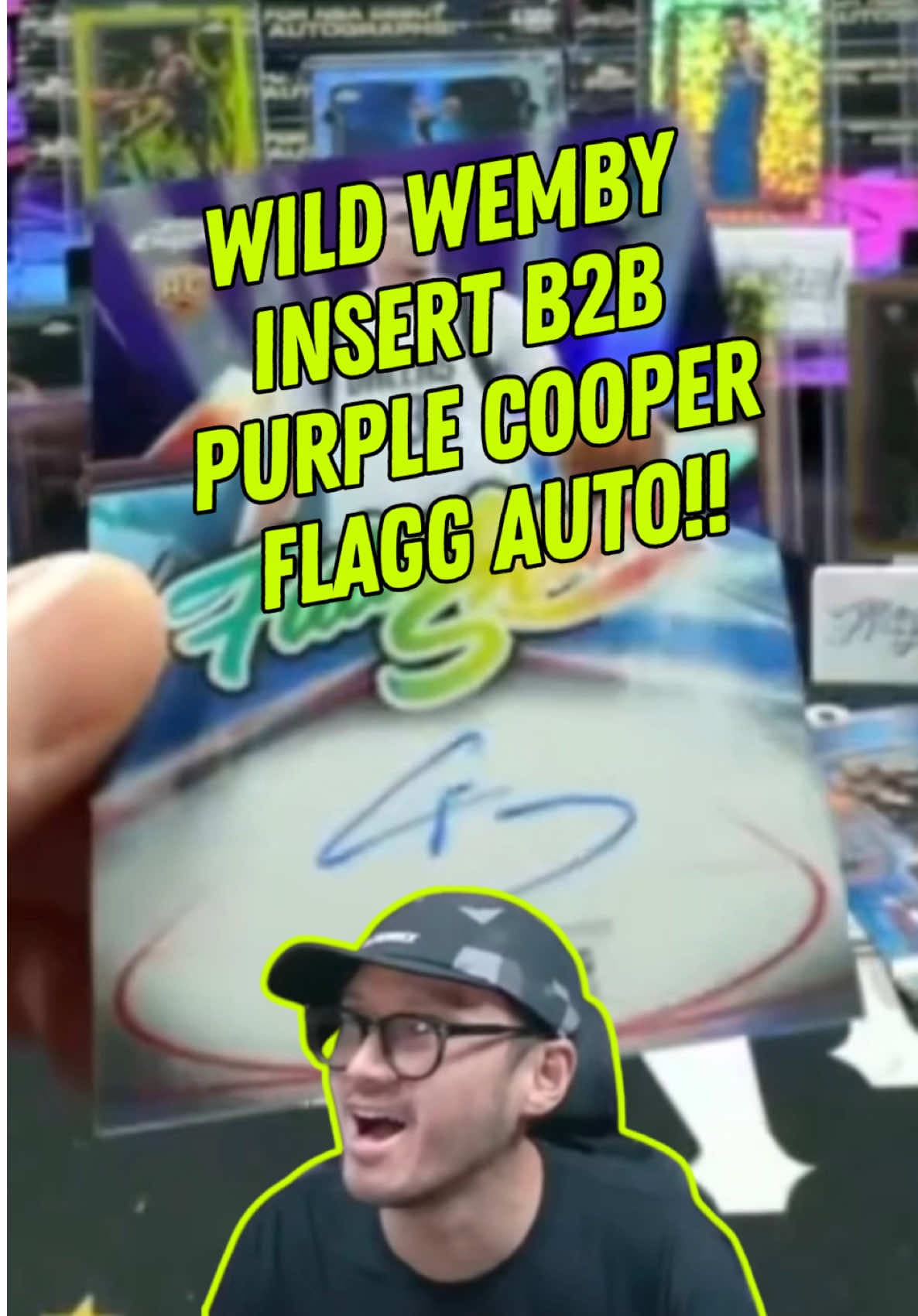 @Unpack Heros PULLING HEATERS 🔥 WEMBY INSERT B2B PURPLE COOPER FLAGG AUTO FROM TOPPS CHROME UPDATE!! 😤 #toppschrome #basketballcards #spor