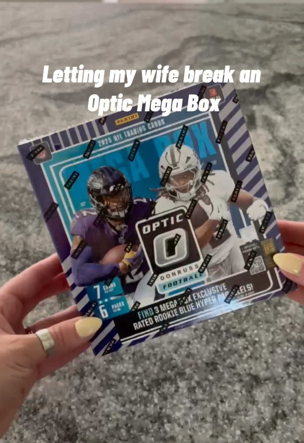 Episode 2 of letting my wife open a box of sports cards…but this time she does the voiceover too 🥴🤣 • • #s#sportscardss#sportscardshowss#s