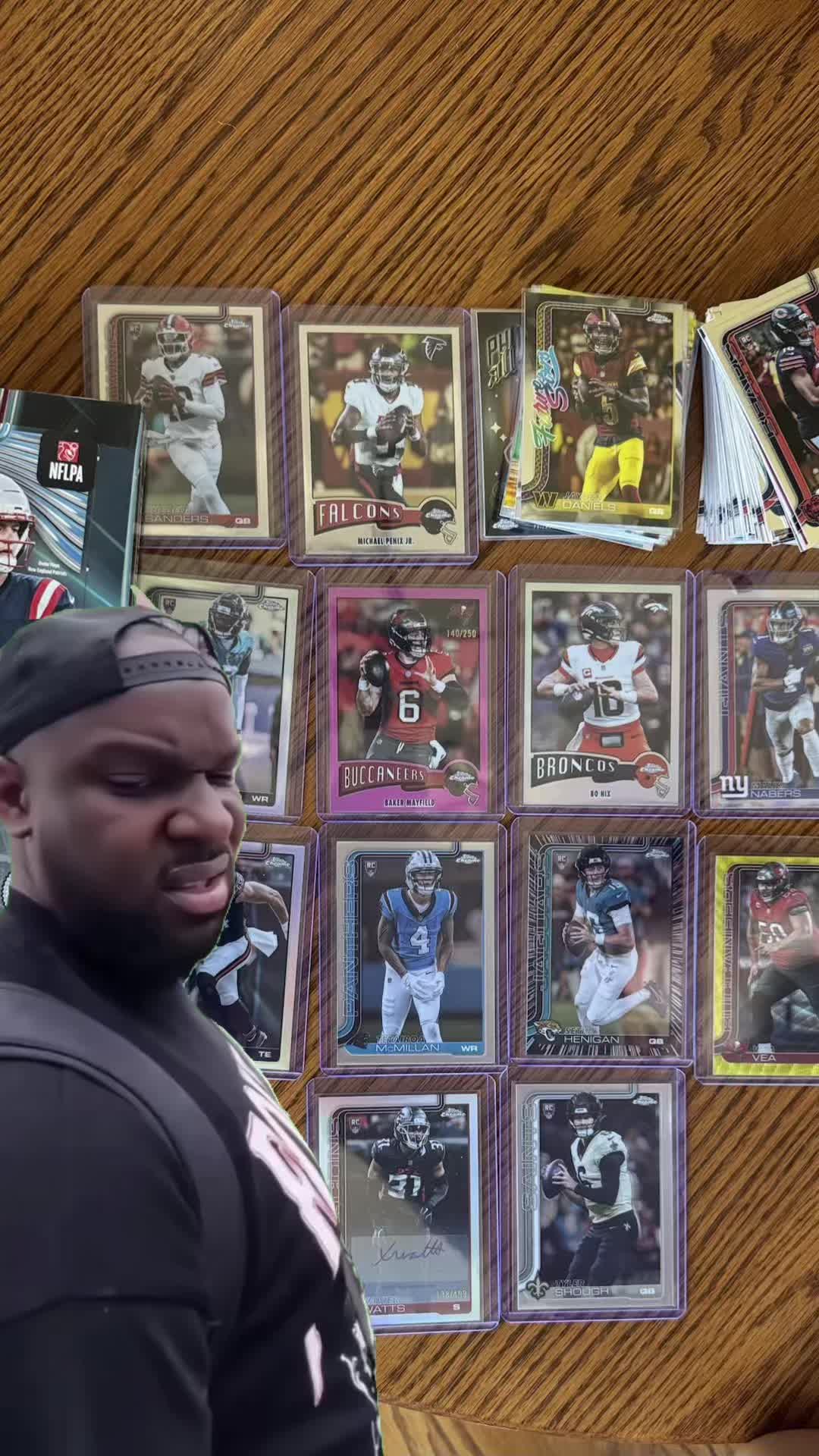 Pain. Nothing but pain. #toppsfootball #toppschrome #footballcards #hobbybox #grief