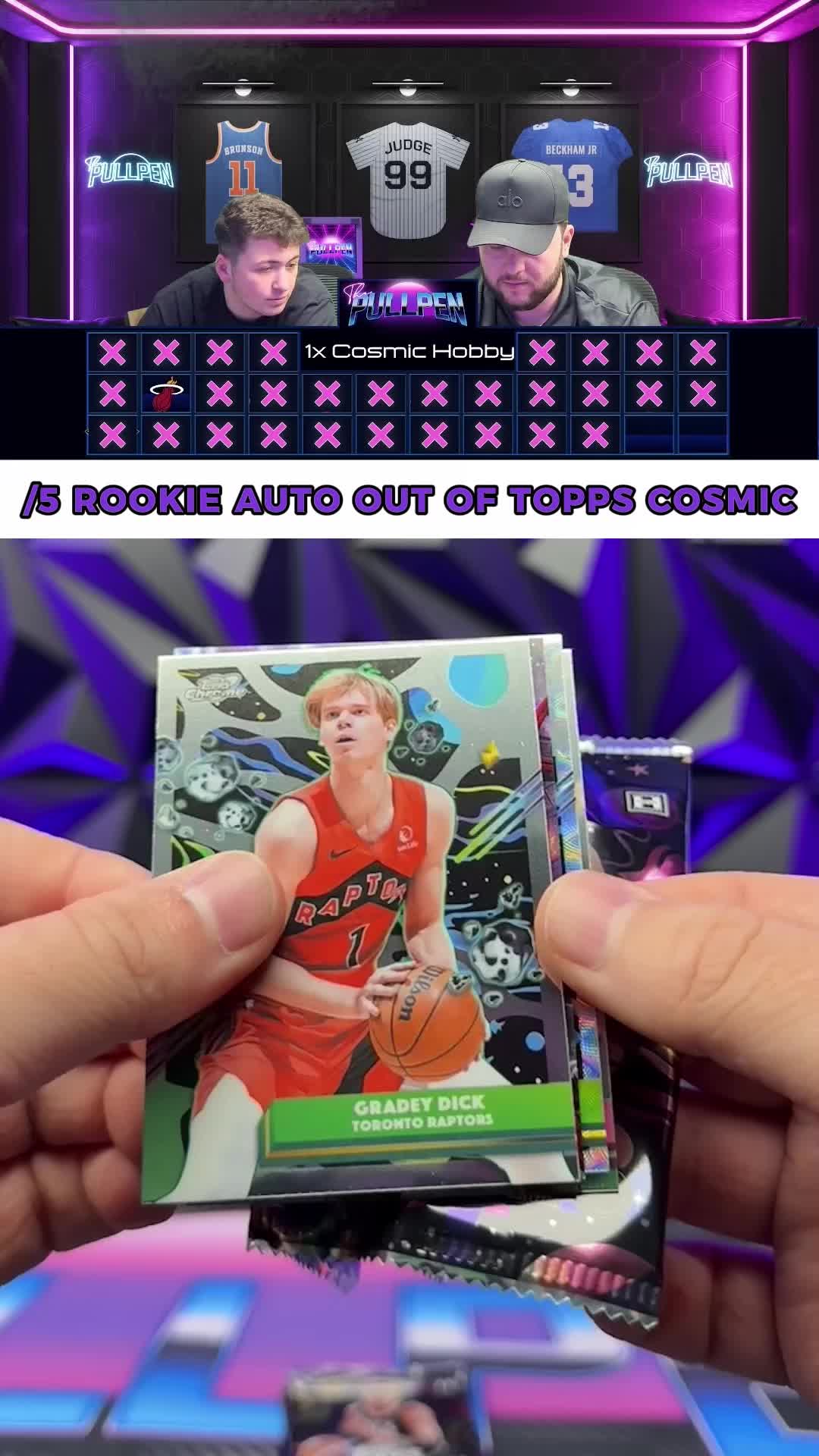 Another Product Hit out of Topps Chrome Cosmic… Cooper Flagg Red/5 Auto…. This product is unreal!!!! #cooperflagg #toppschrome