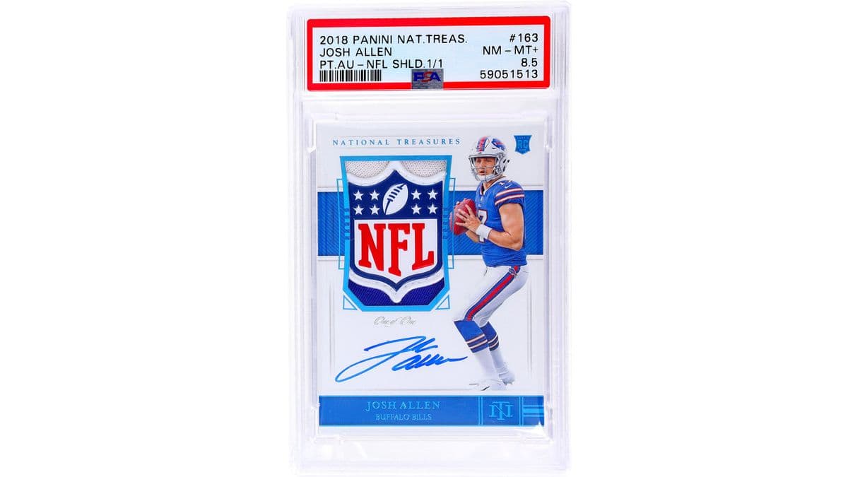 Josh Allen Signed a 1/1 NFL Card — and Added a Message Nobody Expected