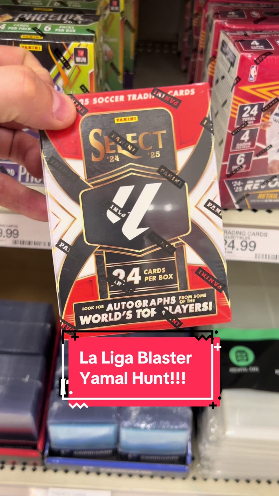 We found some La Liga Blasters in the wild but can we find Yamal??? With Yamals market as crazy as it is let’s get into it!!! #panini #socce