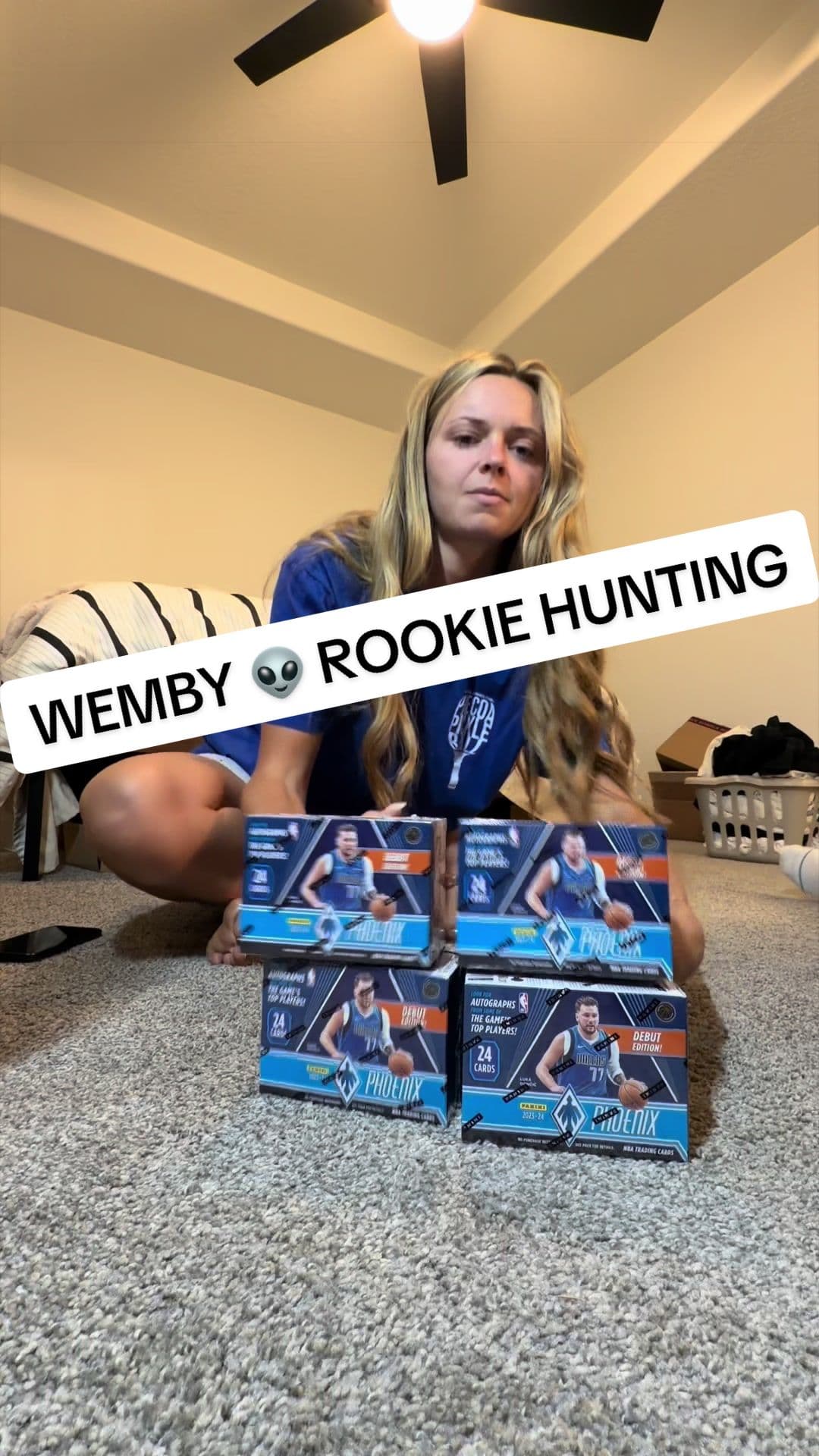 ROOKIE WEMBY HUNT👽 ripping 4 phoenix blasters and counting how many rookie wembys we pull… what do you think of our results?
#wembanyama #