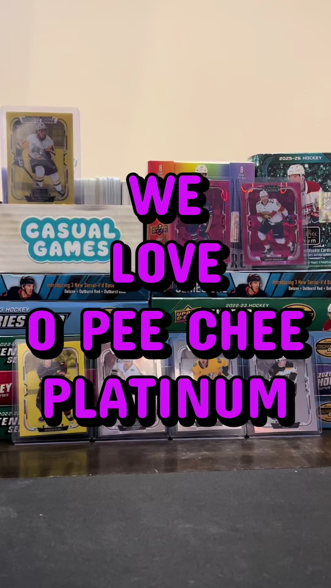 25-26 O Pee Chee Platinum🚨 Platinum is addictive, need more💥 #UpperDeckHockey #HockeyCards #NHL #CardCollector #TheHobby