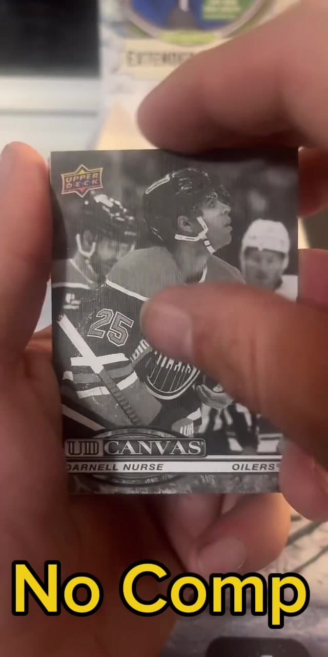 Black and white canvas and an outburst as we end Hobby Box 5 or 12 of our 2025-26 Upper Deck Extended Series Case #fyp #upperdeck #upperdeck