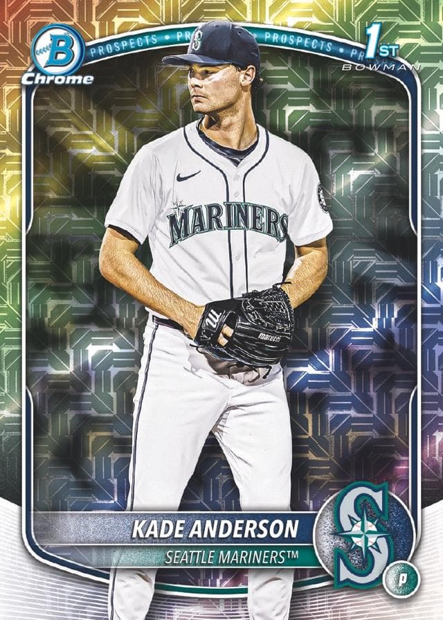 Kade Anderson 1st Bowman Chrome Prospect Autograph