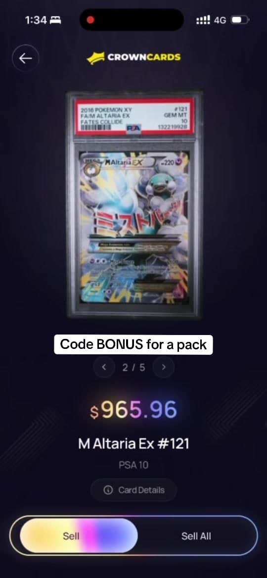 The packs UI glitched but still pulled a max grail #pokemon #crowncards