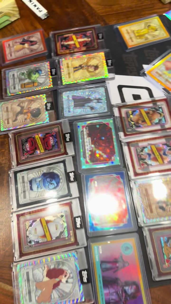 What do you do on a Saturday? Rip open some @topps Disney Products 🙌 Disney Mint and Disneyland 70th 🔥 #sportscards #disneycards #disney