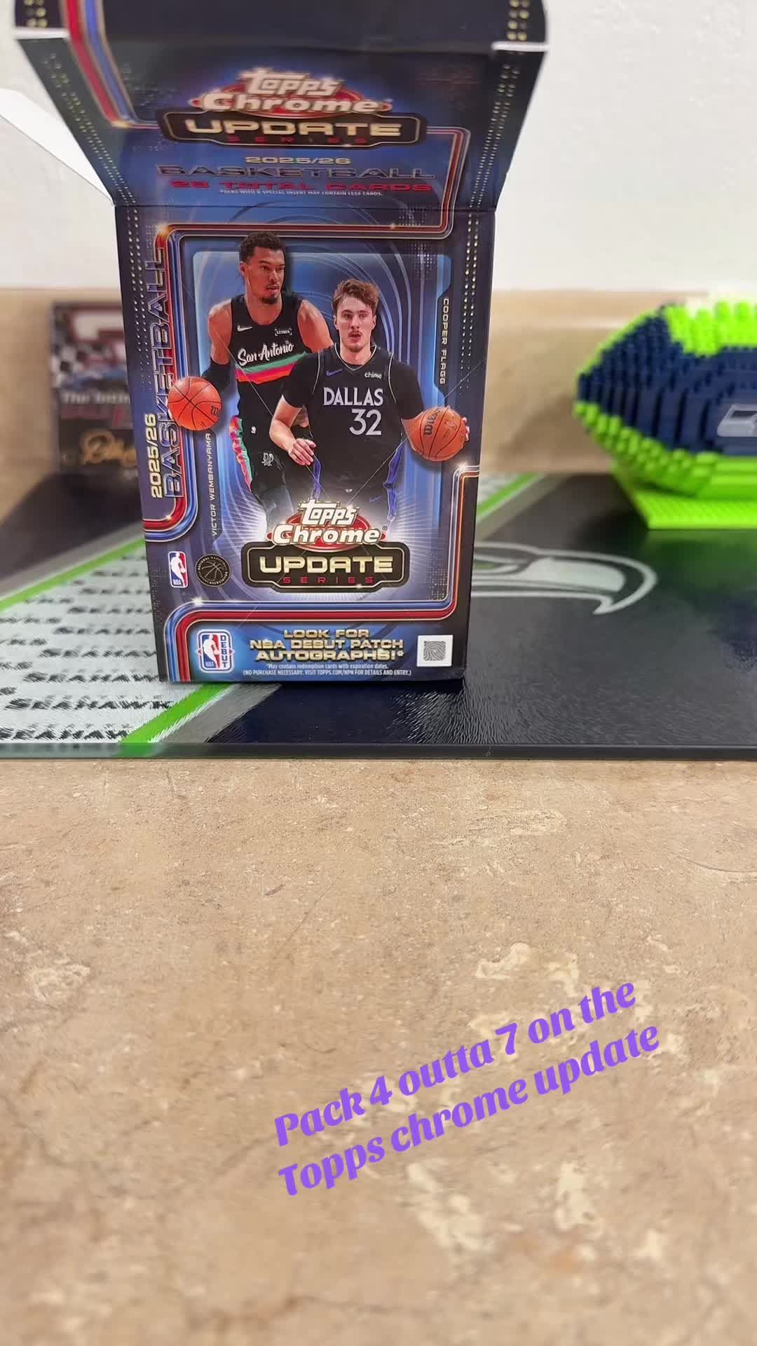 Pack 4 outta 7 of the #toppschromeupdate #minions #nba #cooperflagg #topps