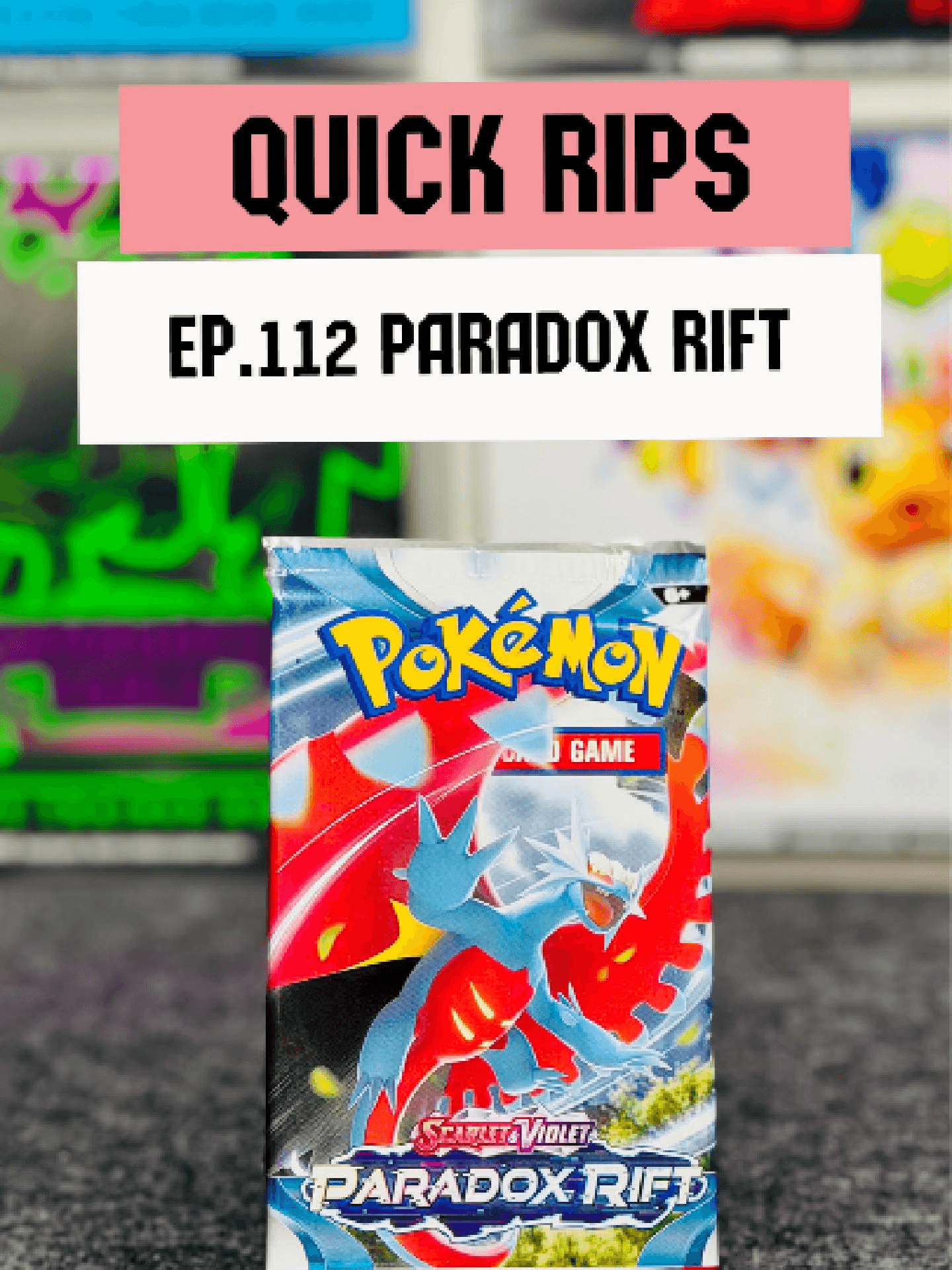 Quick Rips Ep112 – Paradox Rift ⚡ Paradox Rift… curious to see what this one brings 👀 #PokemonCards #PokemonTCG #Reels #PokemonReels #CardC