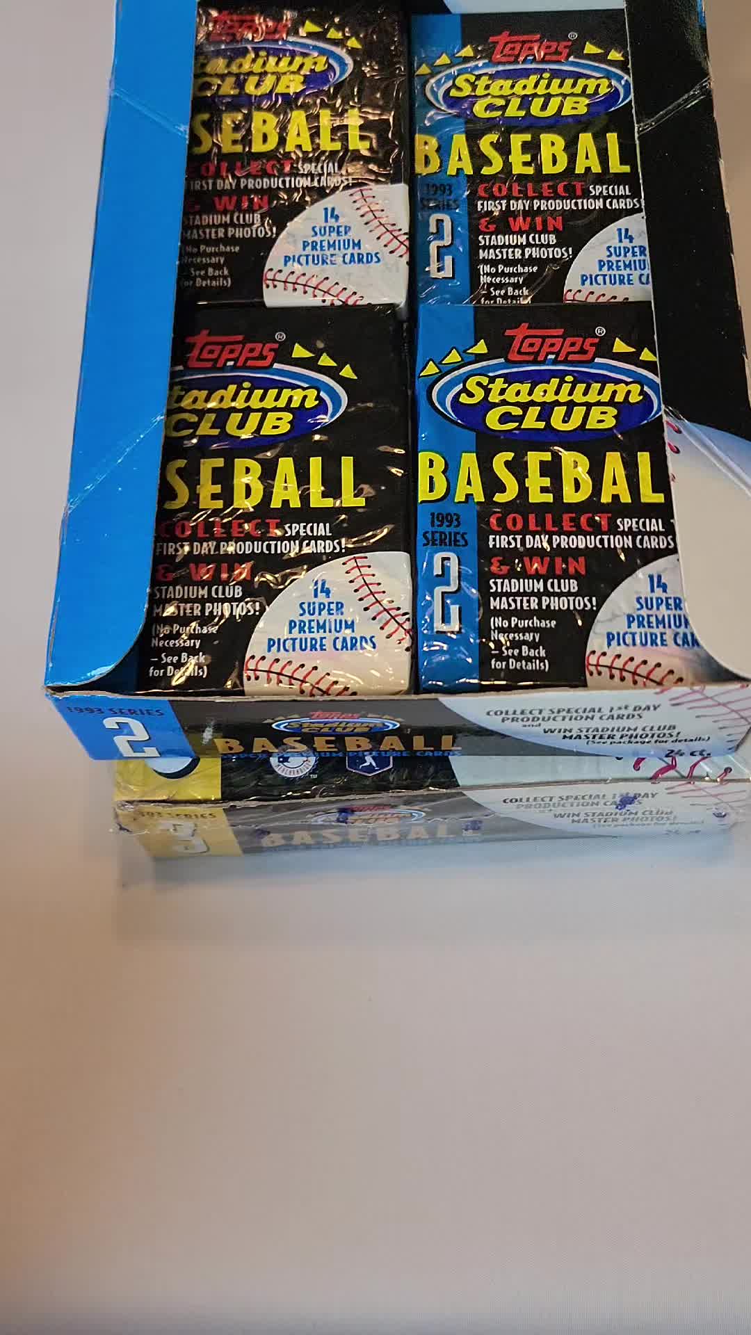 These Cards bring me All the way Back! 1993 Stadium Club Series 2 Box and Pack Opening #cardcollect #packopening #baseballcardsoftiktok #spo