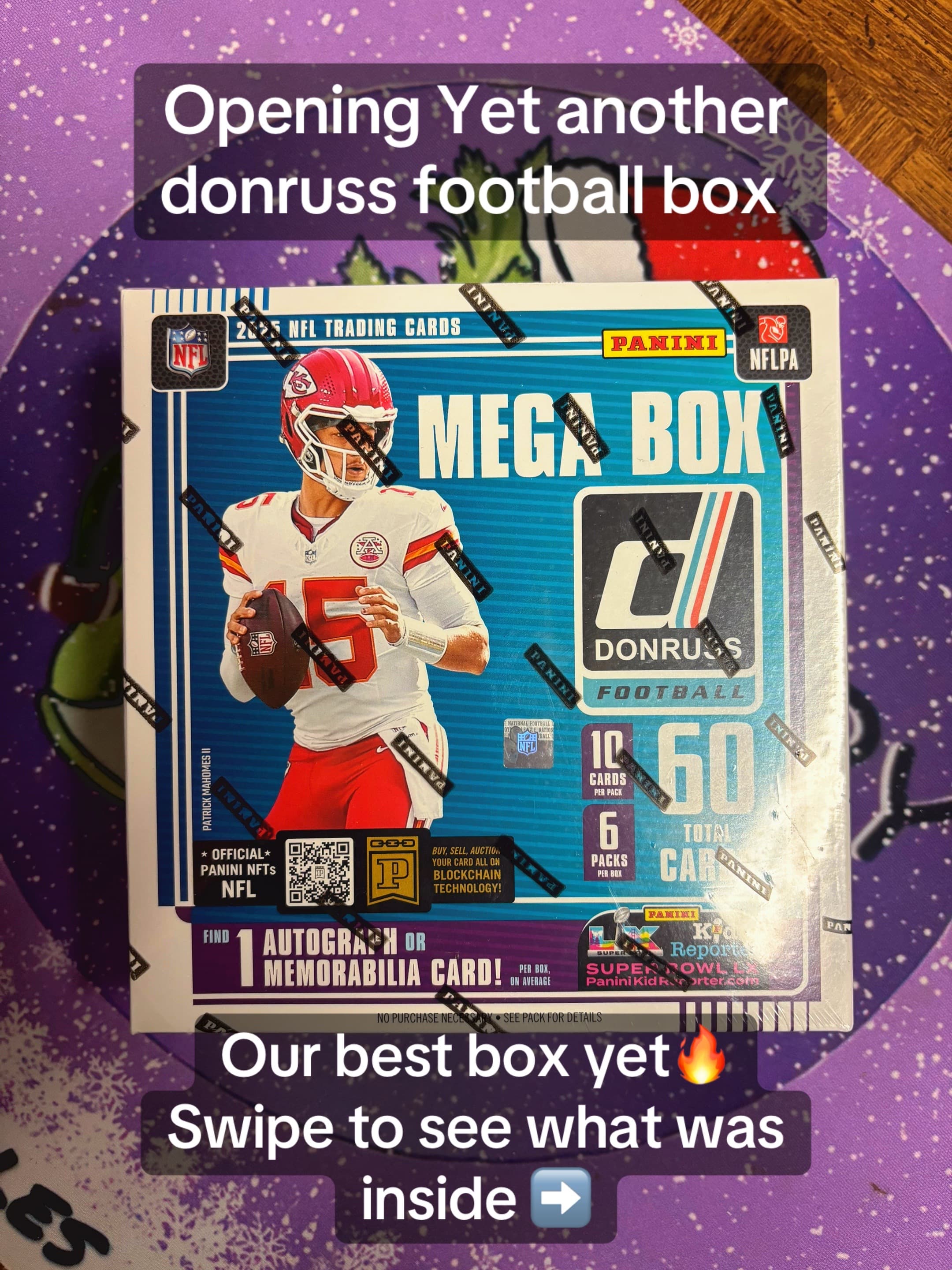 Opening another brand new Donruss football mega box 🔥 Best box we’ve opened yet 😎 #footballcards #sportscards #paniniamerica #donruss #cel