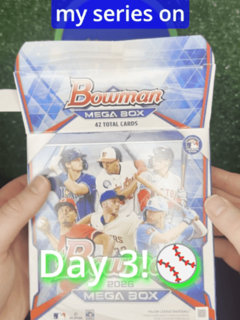 Ripping 2 2026 Bowman Baseball Mega Boxes Day 3 #tradingcards #sportscards #whodoyoucollect #unboxing #collectibles #cardbreaks #baseball #m