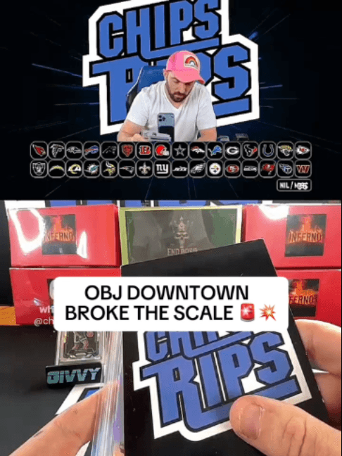 2019 Donruss just delivered a unicorn OBJ 💥🔥 #viral #thehobby #chipsrips #monsterpull #cardcollector #panini #alt #packrip #tradingcards #nflcards #sportscollecting #sportscards #foryou #sportscardscollector #sportscards101 #sportscardsforsale #fyp #hobbyknowledge #sports #cardgrading101