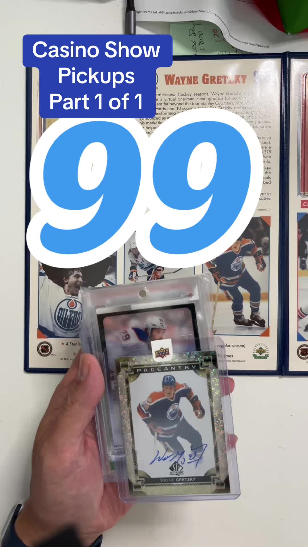 Casino Show pickups. Wayne Gretzky SPA. #upperdeck #hockey #nhl #hockeytiktoks #edmontonoilers
