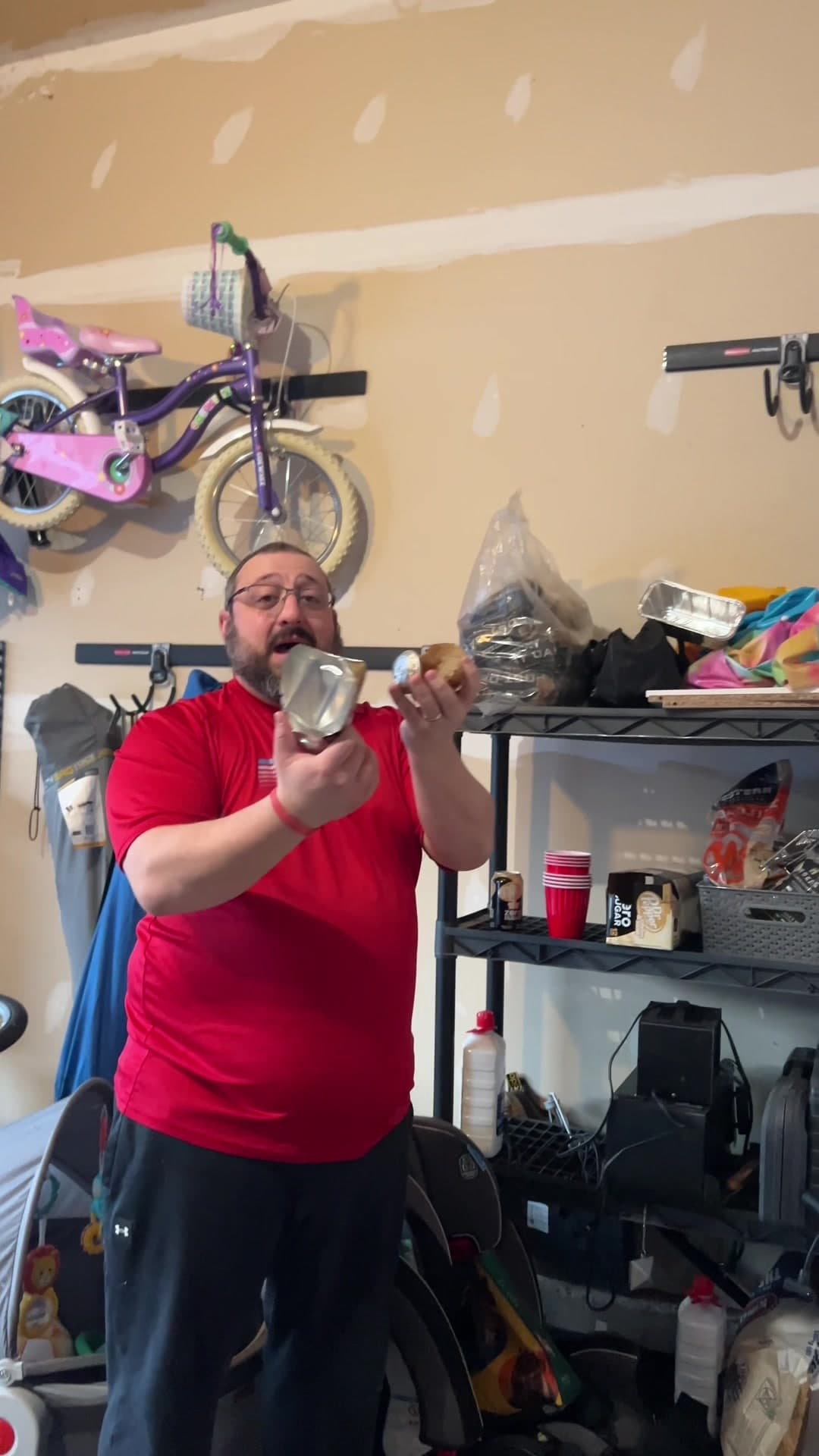 Winter PSA: soda cans are NOT built for garage life 🥶💥 Learn from my mistake… don’t be me. Protect your cards AND your soda. #winterpsa #dadlife #garagefails #collectorlife #learnfrommymistakes