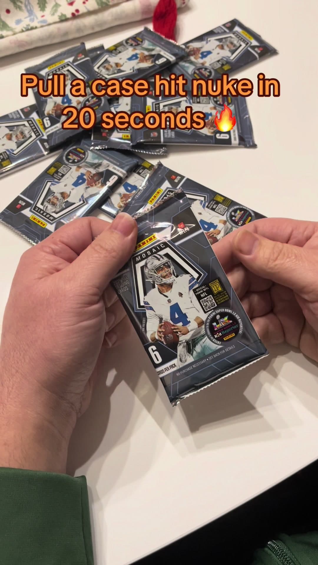 Pulled an absolute nuke from a 2025 Mosaic Costco box this evening. Check out the case hit I pulled! #cardcollector #sportscards #rippingpac