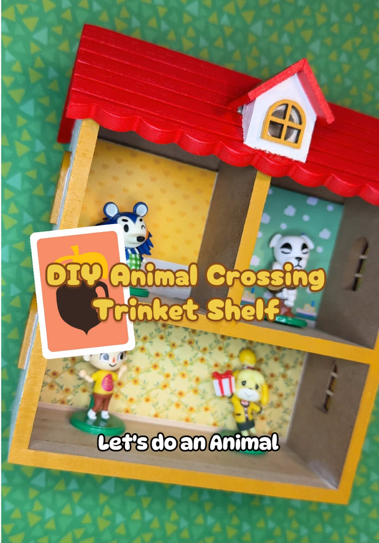 DIY Animal Crossing Trinket Shelf using this mini house from Michael’s🏠
Difficulty: Easy!
Materials:
- Mini House
- Paint
- Paint brushes
-