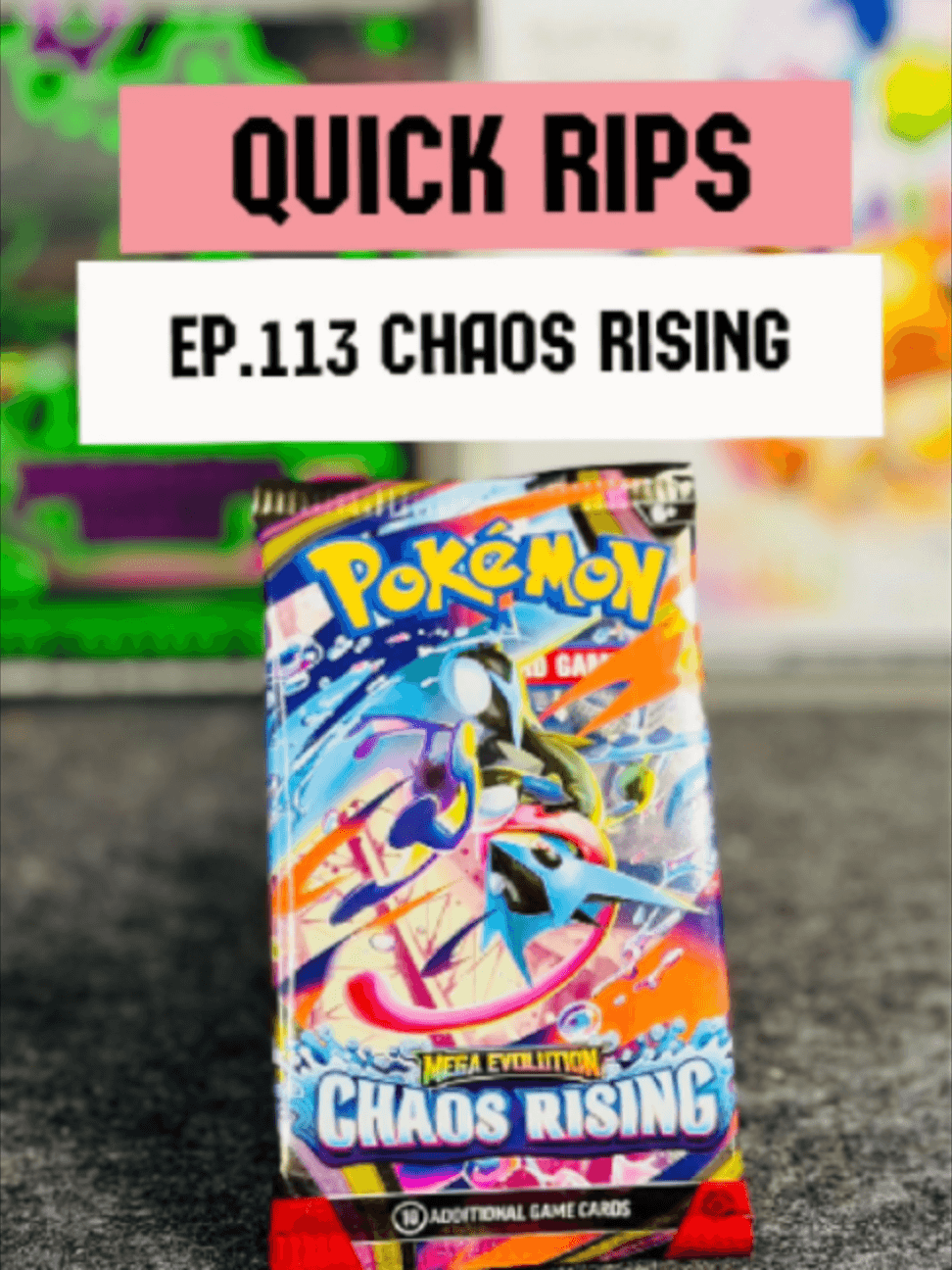 Quick Rips Ep113 – Chaos Rising 🌪️ Chaos Rising… could be anything in here 👀 #PokemonCards #PokemonTCG #Reels #PokemonReels #CardCollector