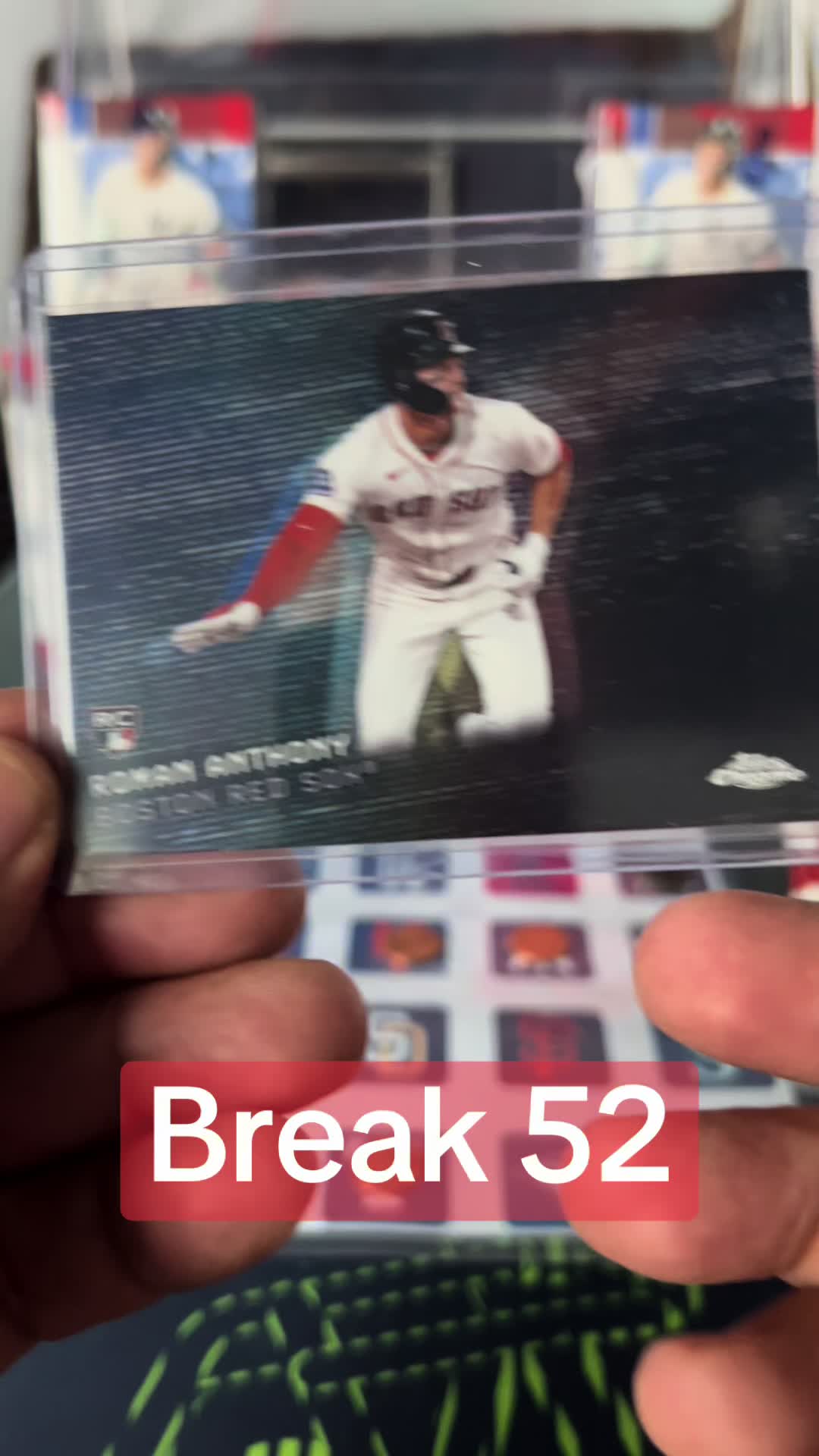 Roman Anthony SSP. #JaysRips #baseballseason #toppschrome #tiktoklive #bang