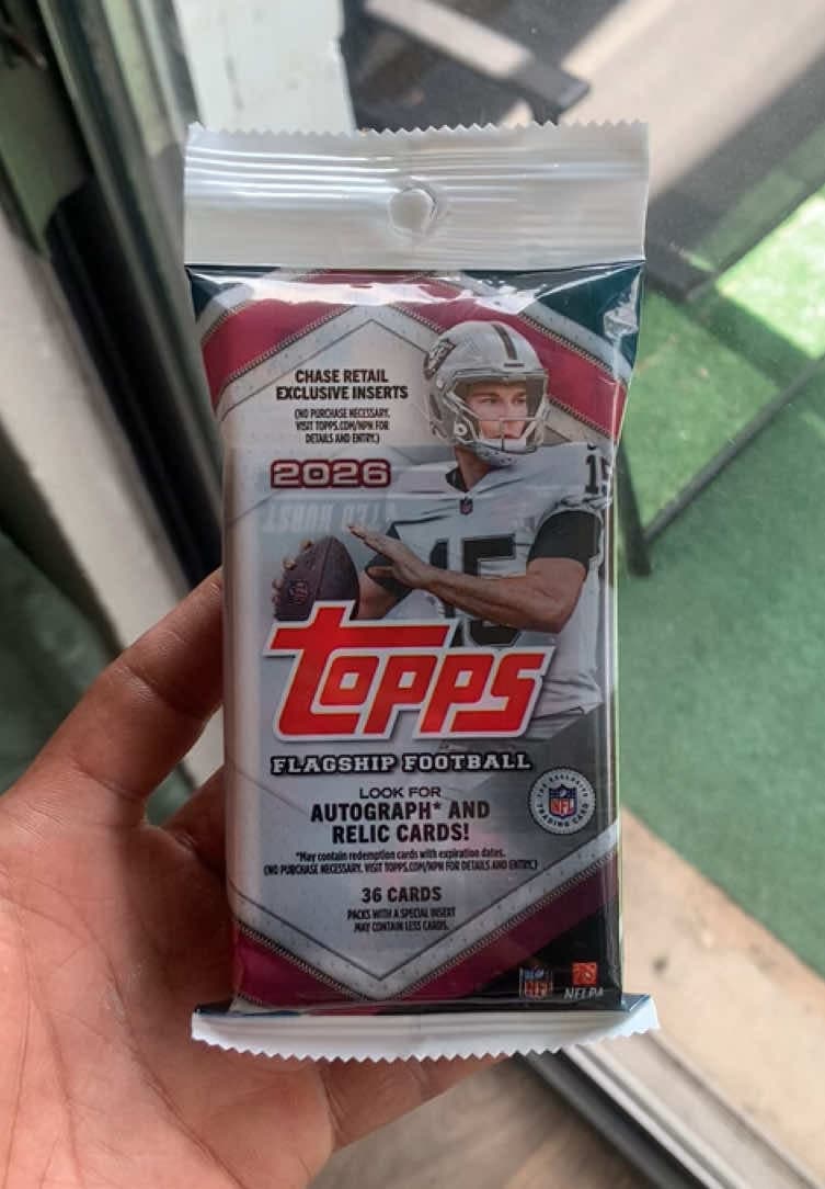 2026 Topps Flagship Football Hanger Pack!! #sportscards #hobby #nfl #saints #topps