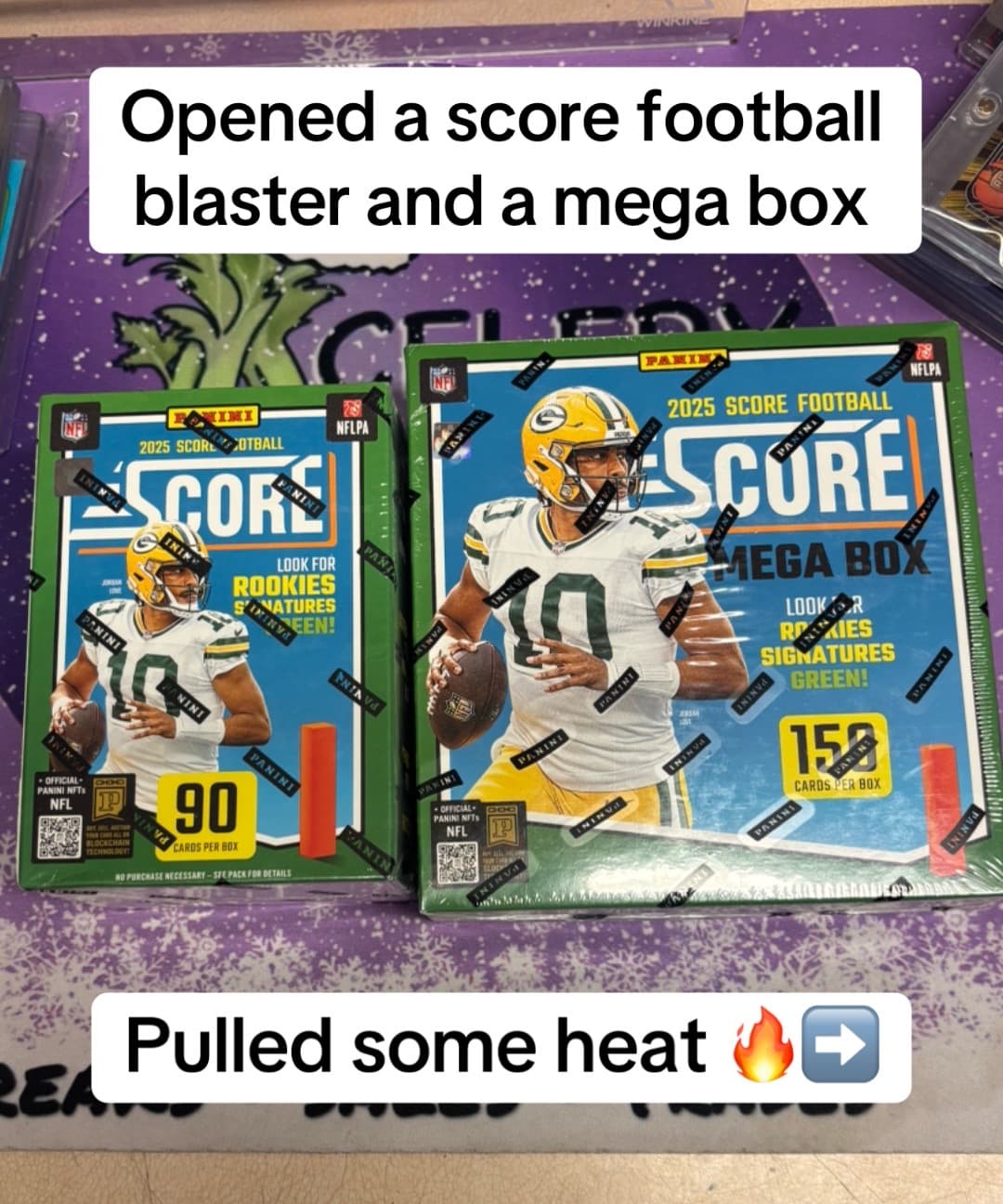 Opened up some score football boxes and pulled a case hit!🔥What have you pulled recently? #sportscards #footballcards #nflcards #packopeni