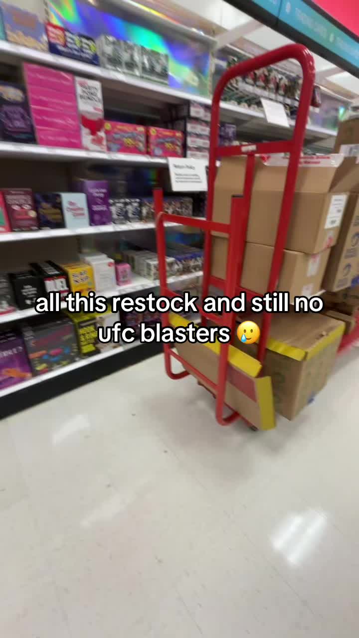 this is tragic 🥲 i did pick up a resurgence blaster though #fyp #ufc #target #cards #football