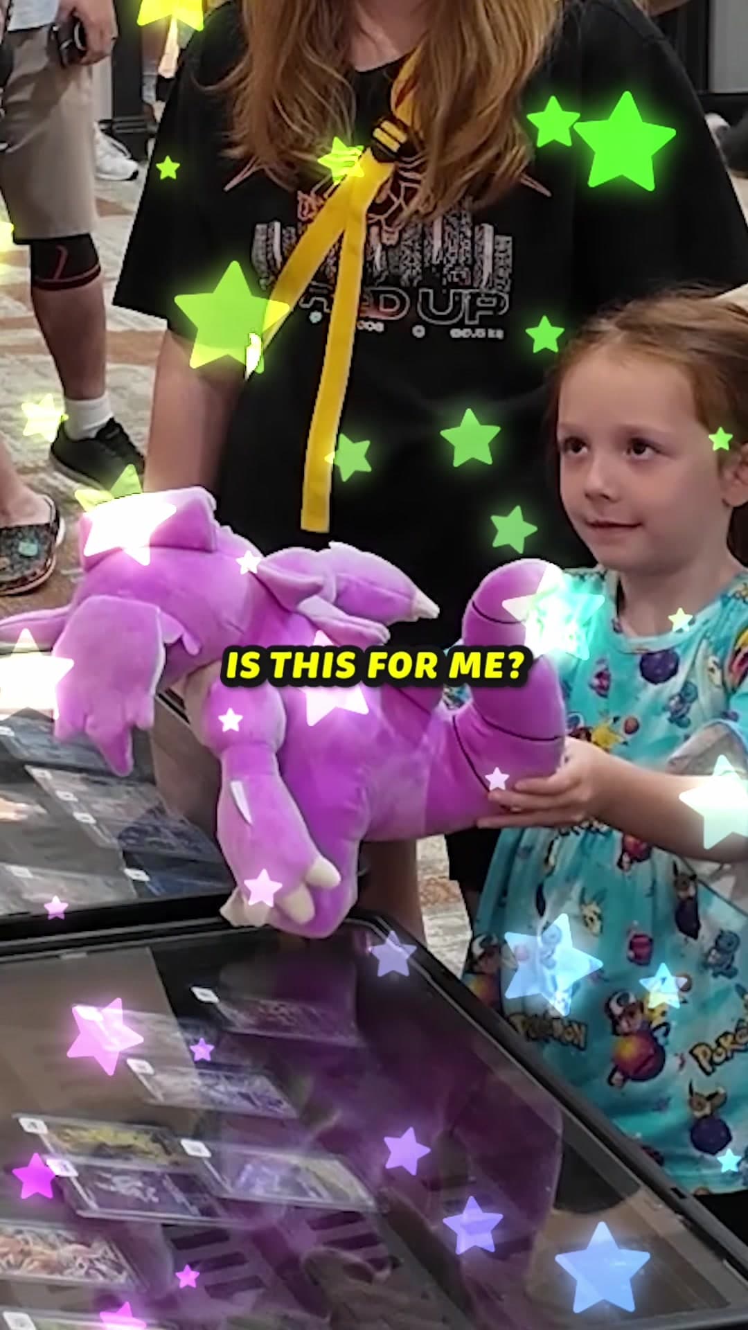 She brought me and my wife our favorite Pokémon! . . . . Edited by @Brian . . . #pokemonvendorpov #hobby #pokemon #cards #bearddadsgoatedc