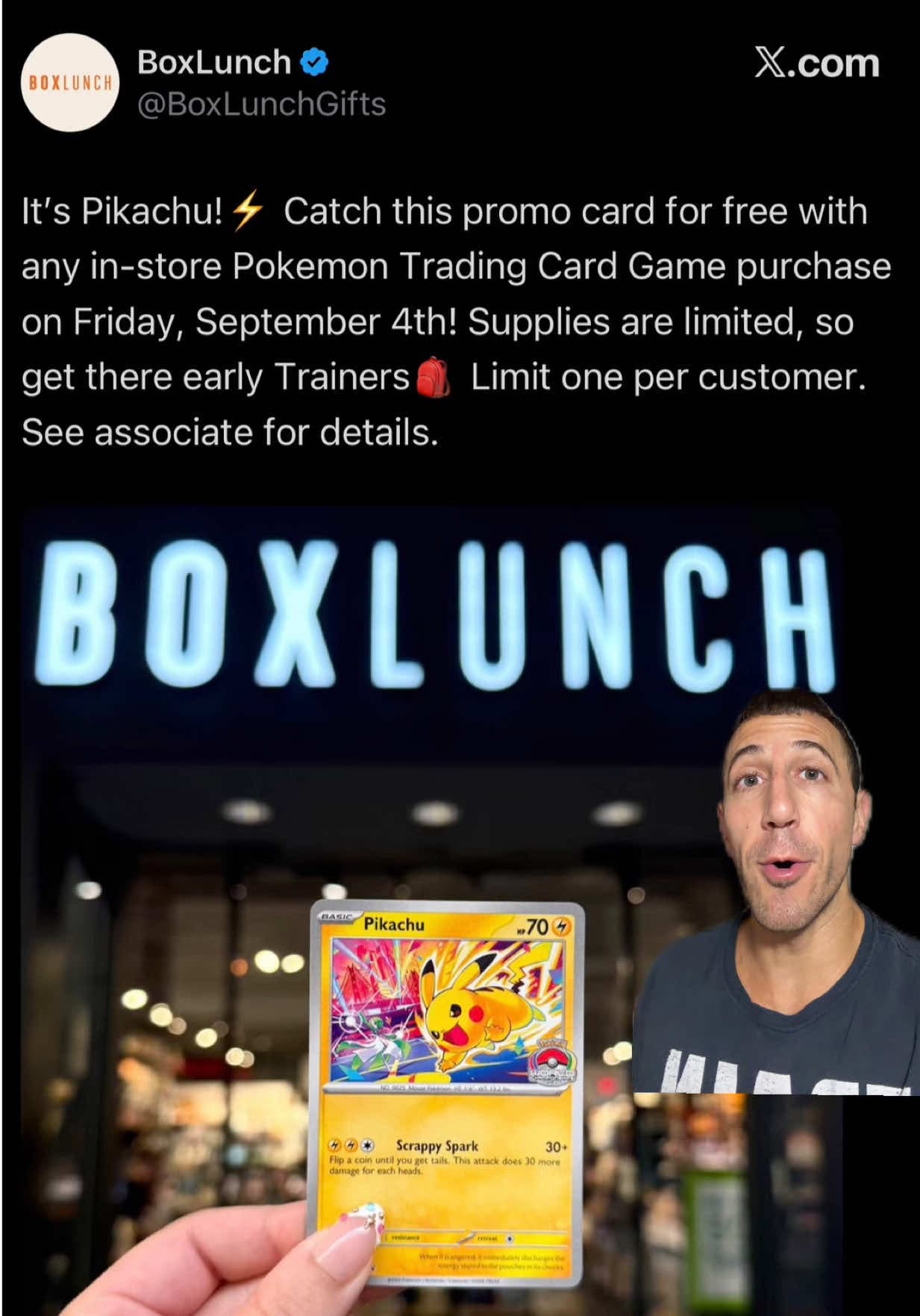 Pikachu Worlds 2026 promo at BoxLunch today! 🚨🚨🚨 #pokemon #pokemoncards #pokemontcg #pokemontradingcardgame #tcg