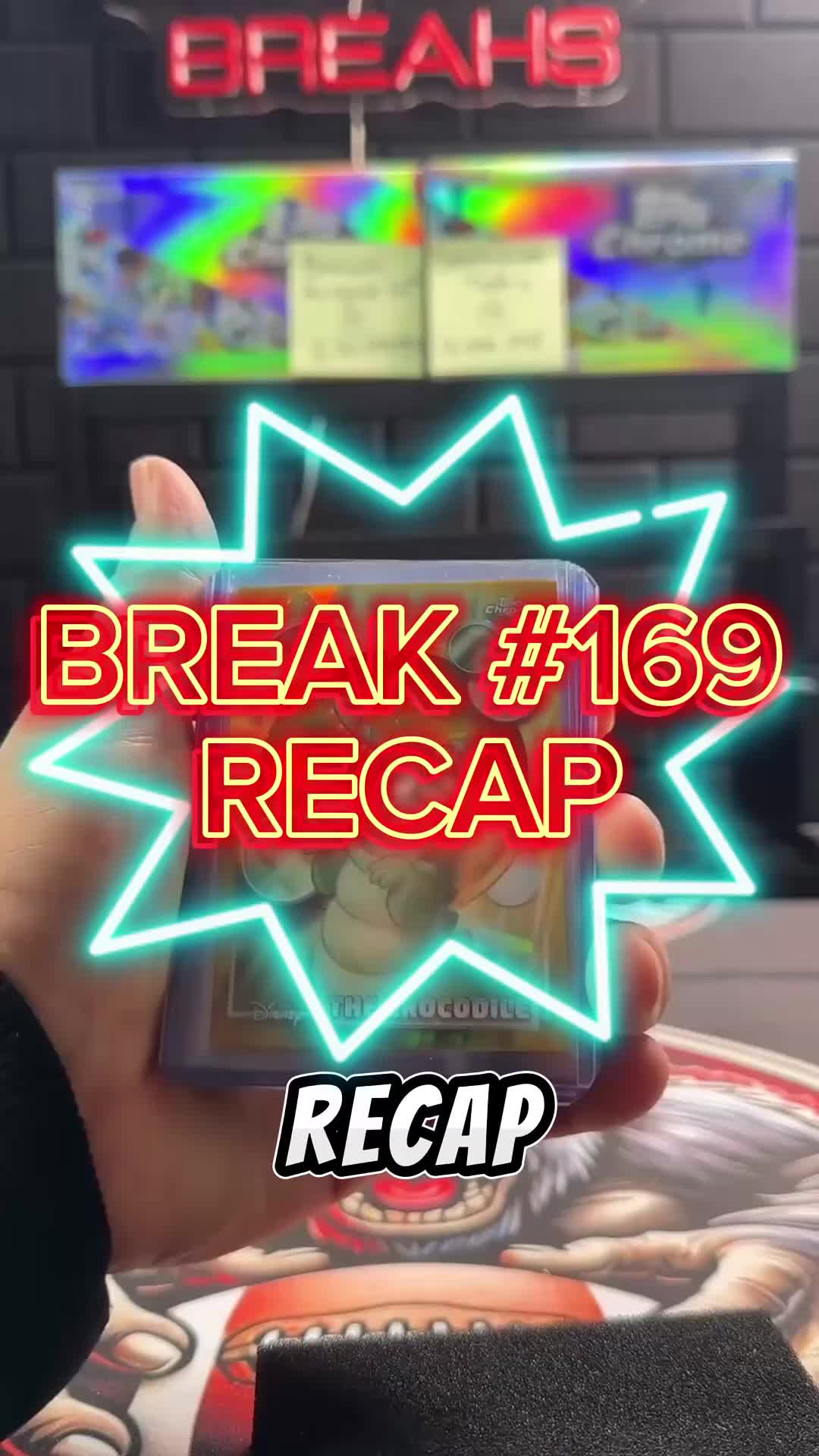 BREAK #169 RECAP #bignastybreaks #disneychrome #toppschrome #disneybreaks #cardbreaks #disneycards #mickeymouse