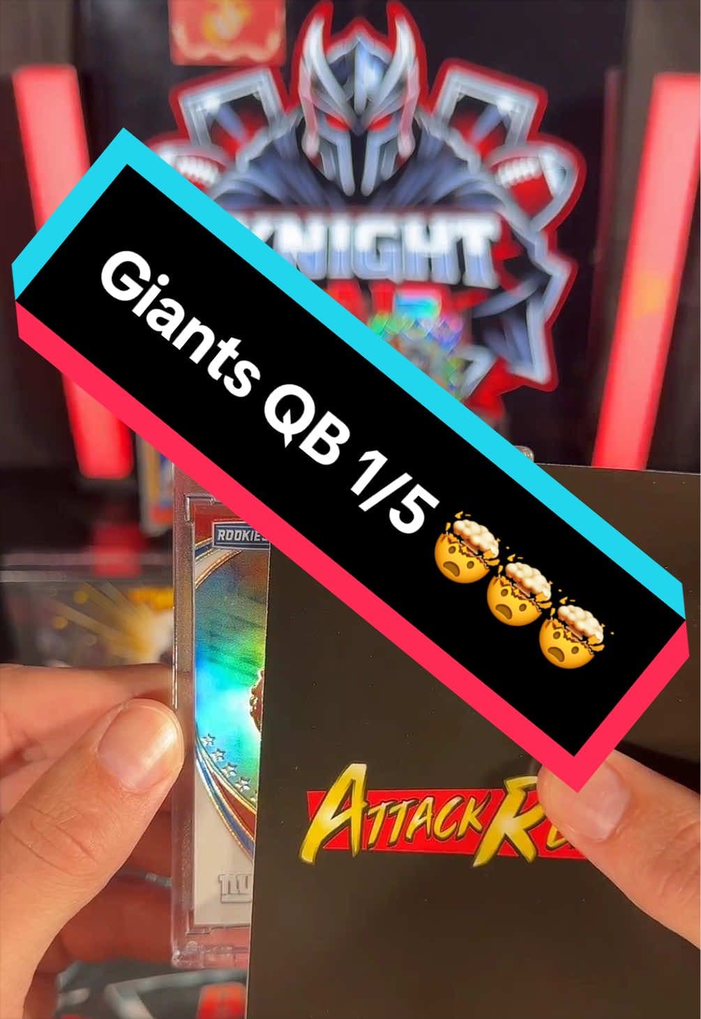 #livehighlights #tiktoklive @bbbbbbb1007 hits a beautiful card from the New York Giants!!! huge congratulations 🎉 ##footballcards##nflcar