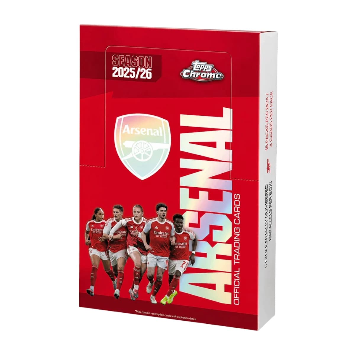 2025-26 Topps Chrome Arsenal Soccer Guide