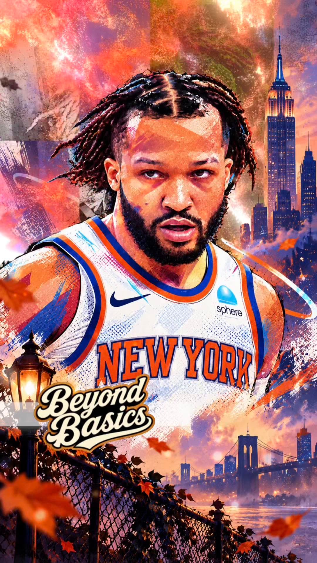 BEYOND BASICS - Jalen Brunson New York Knicks Panini Origins 24/25 Meteor Shower — — — — — LEADERSHIP. CLUTCH. CHAMPION. What a season for J