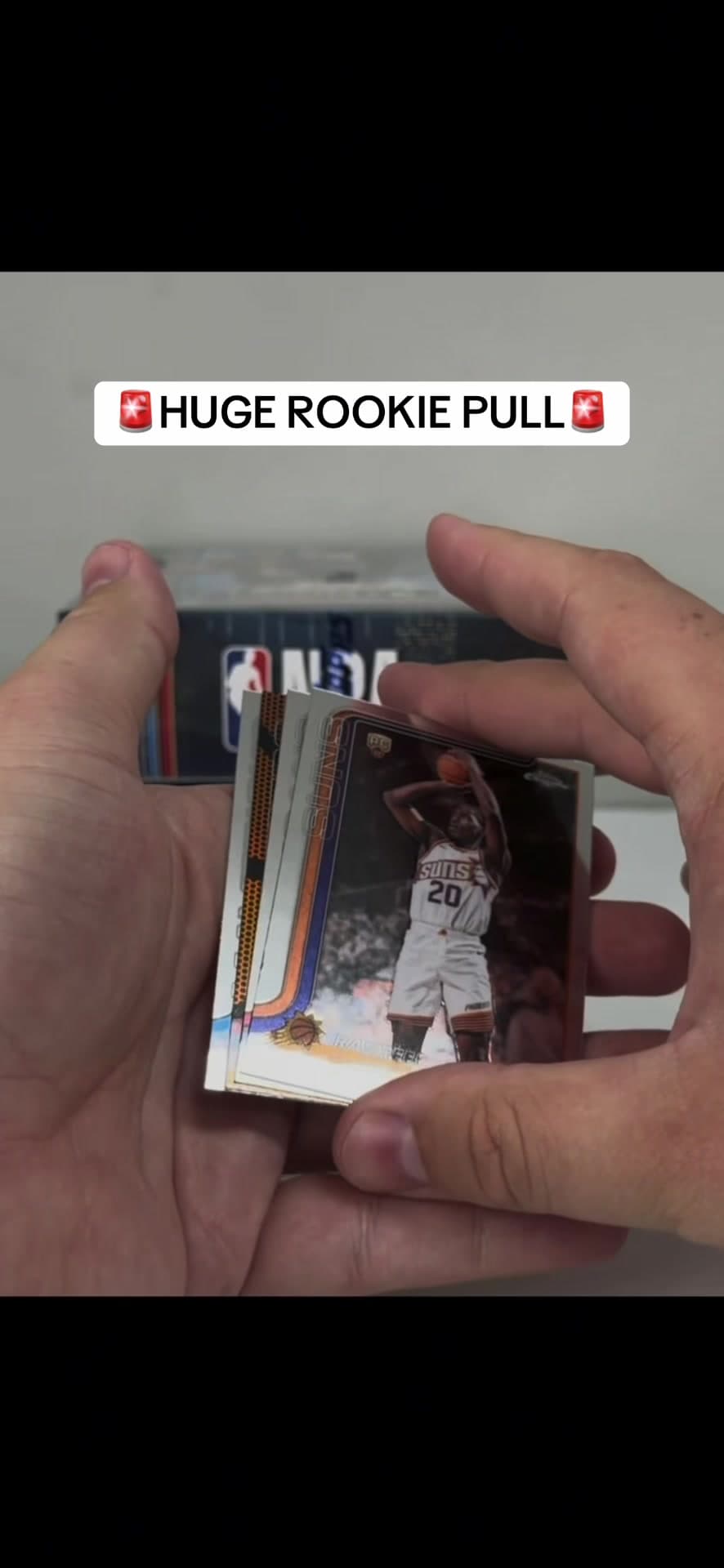 I was NOT expecting to pull THIS rookie 😳🔥 Who are you chasing in 2025 Topps Chrome Basketball Update? 👀🏀 #toppschrome #basketballcards