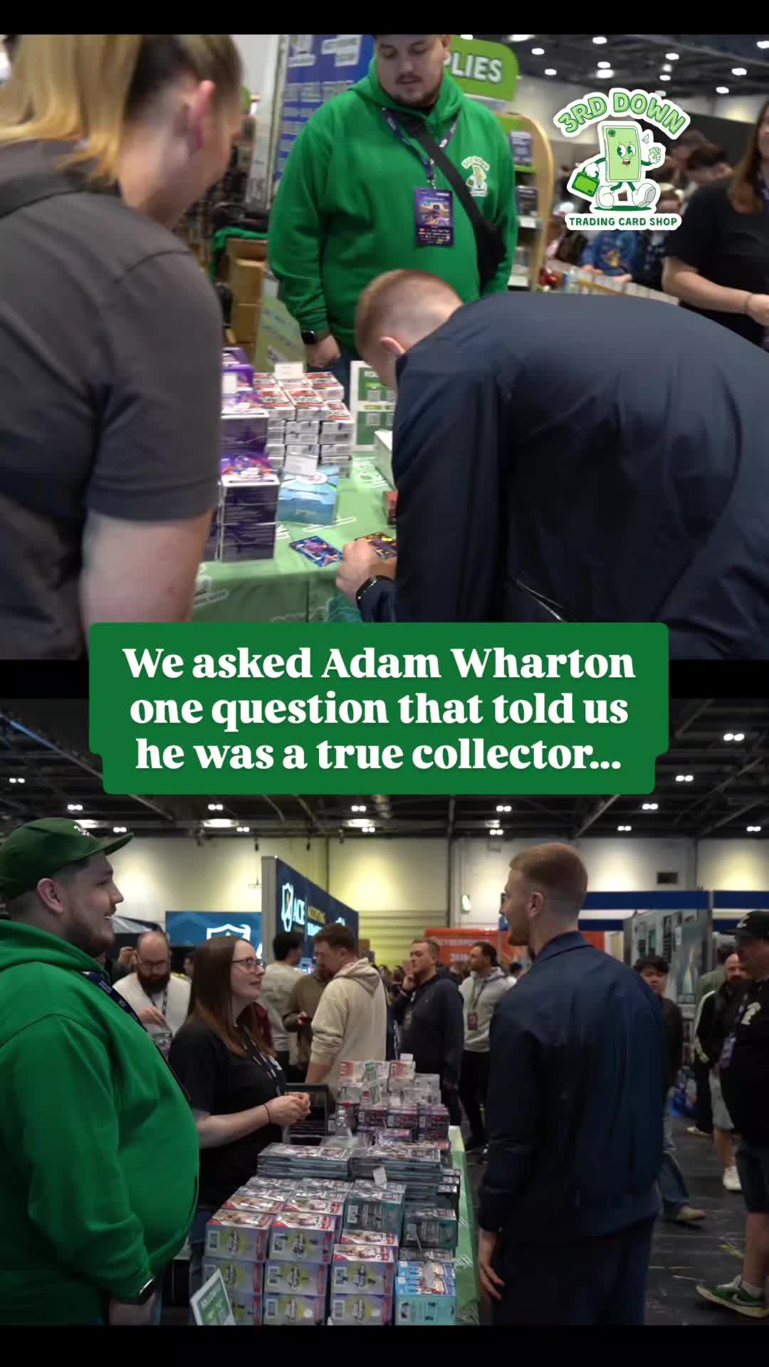 We asked Adam Wharton (CPFC) one question that told us he was a true collector 🖊️
"Do you ever shorten your signature?" His answer: "No,