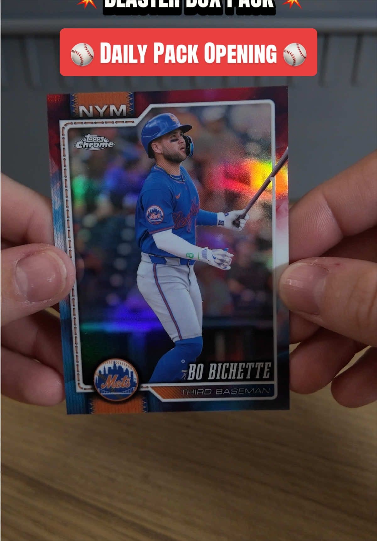 ⚾️ Daily Pack Opening ⚾️ 2026 Topps Chrome Baseball Blaster Box Pack #Topps #MLB #fyp #hobby #collx @Card Dealer Pro @ebay @CollX @Alan H