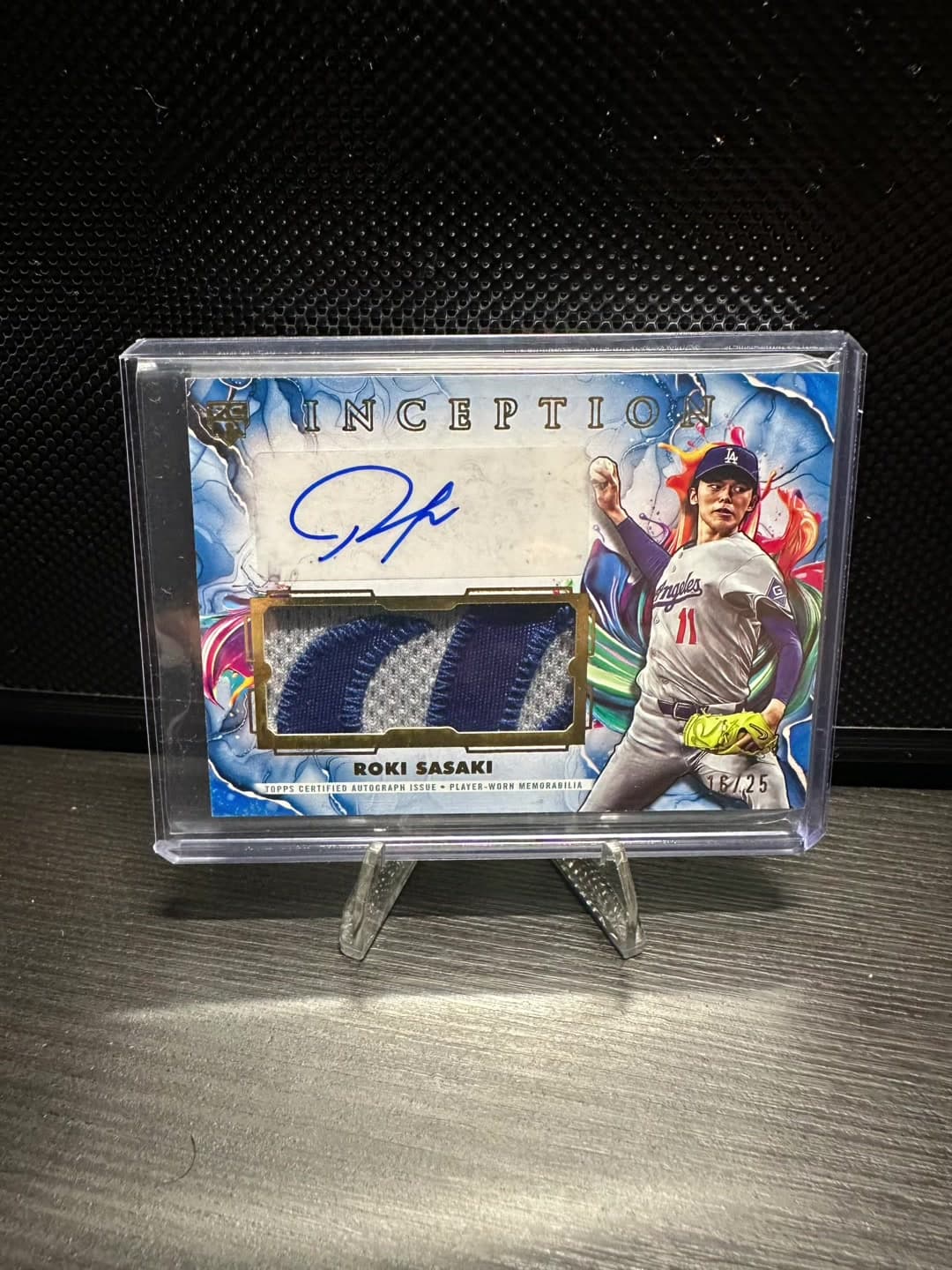 🔥 now my favorite card in my PC! Card of the Day goes to Roki Sasaki of my Los Angeles Dodgers and this 2025 Topps Inception RPA (Rookie Pa