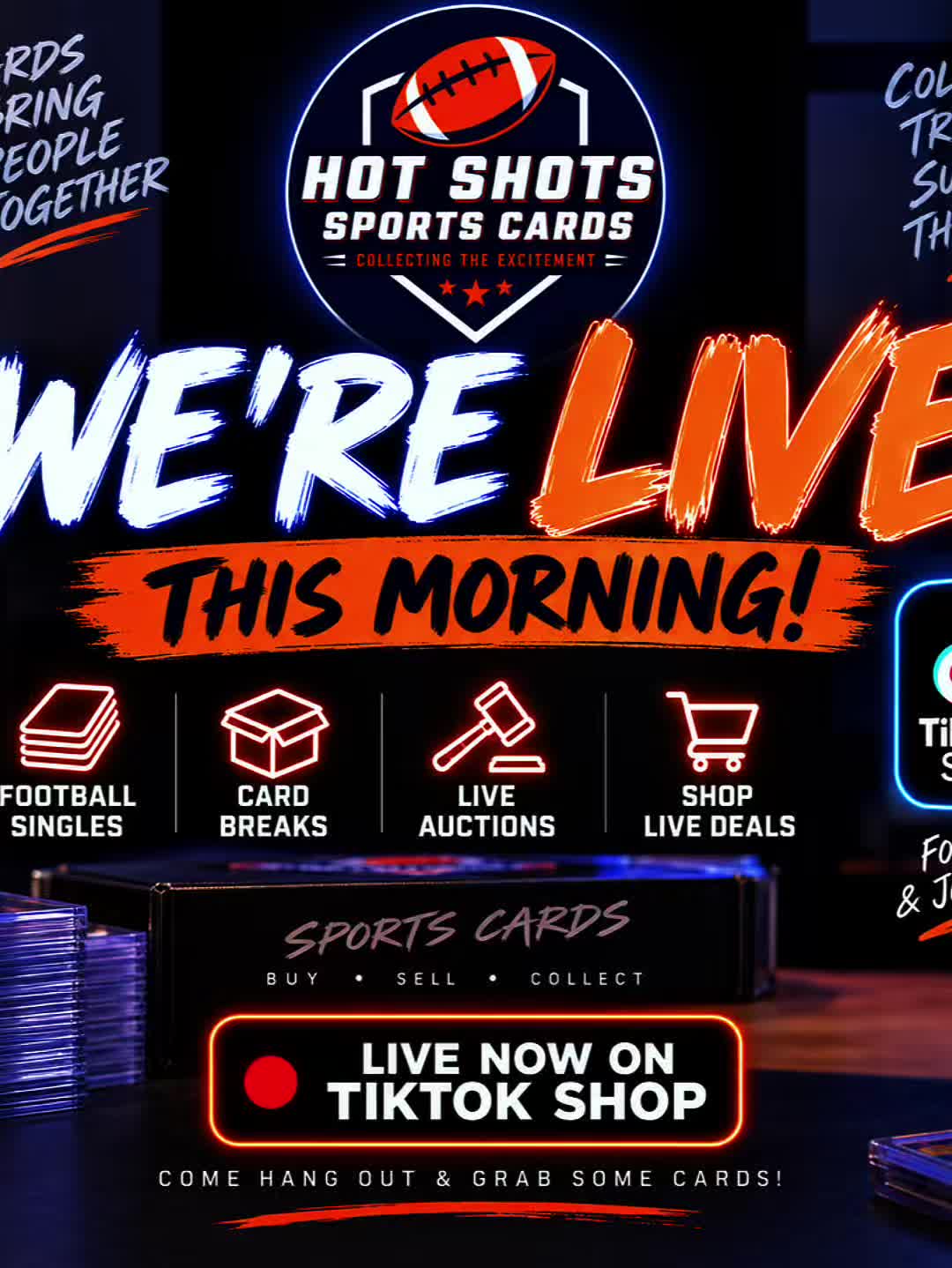Live later this morning! Come stop by! #cardbreak #thehobby #sportscards #dadssupportingdads