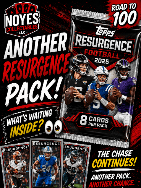 Another Resurgence pack is going on the table. 👀🏈 No huge pull today, but we're still hunting for something special. What would you want t