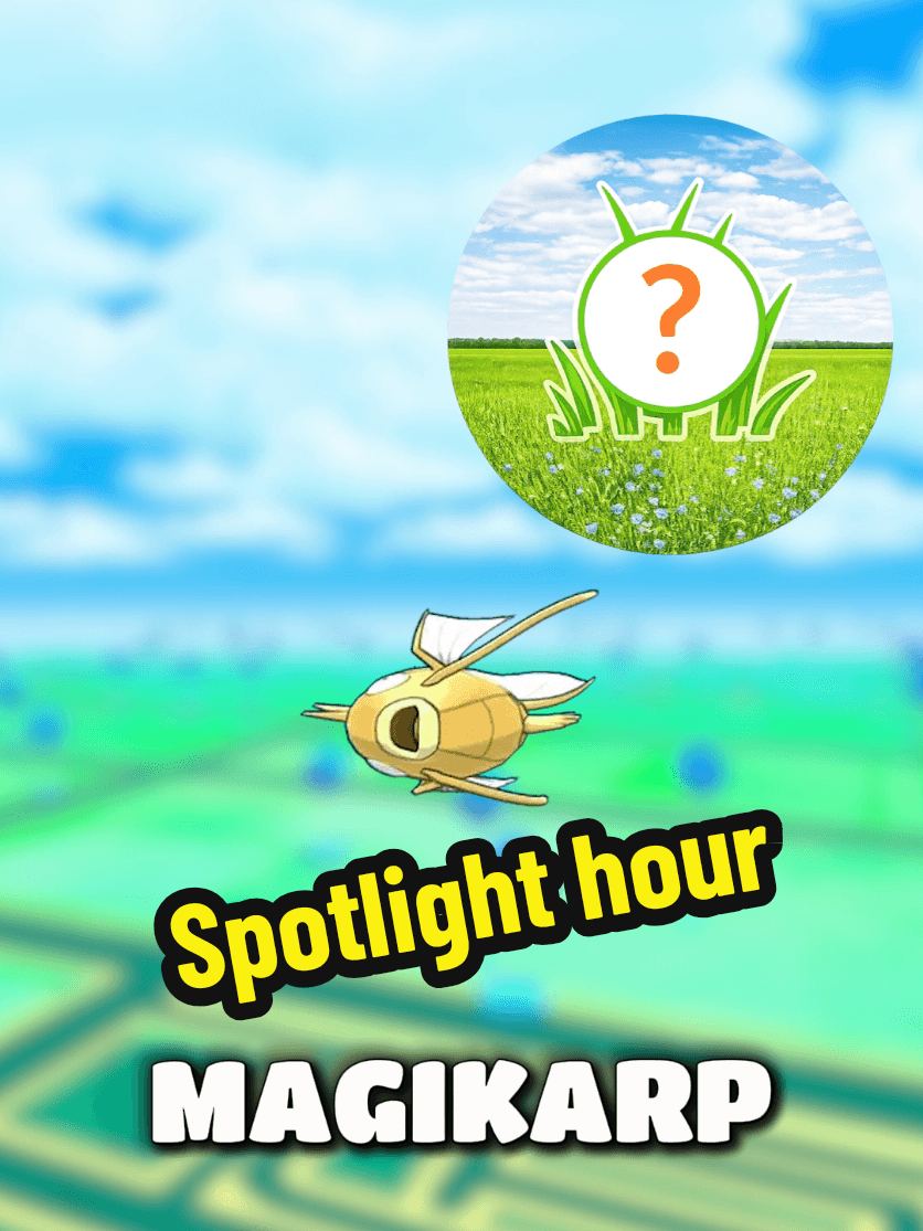 Magikarp Spotlight hour is here in Pokemon GO August 20 from 6PM-7PM local time #pokemon #pokemongo #pogo #pokemoncommunity #pokemontiktok