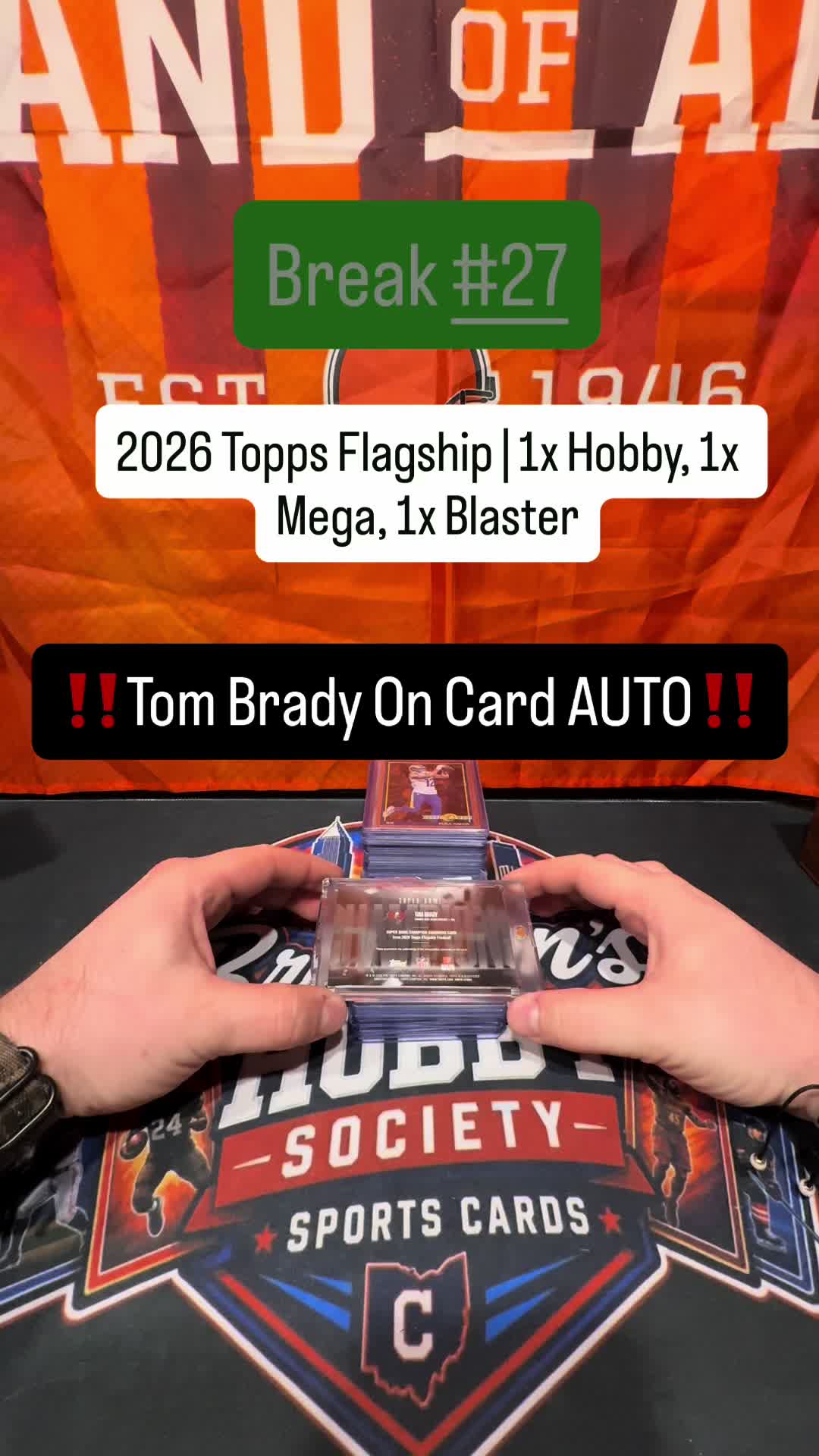🔥The HITS from Break #27🔥 🏈2026 Topps Flagship | 1x Hobby, 1x Mega, 1x Blaster 💥HIGHTLIGHTS: -Tom Brady Super Champion On Card Auto -Jac