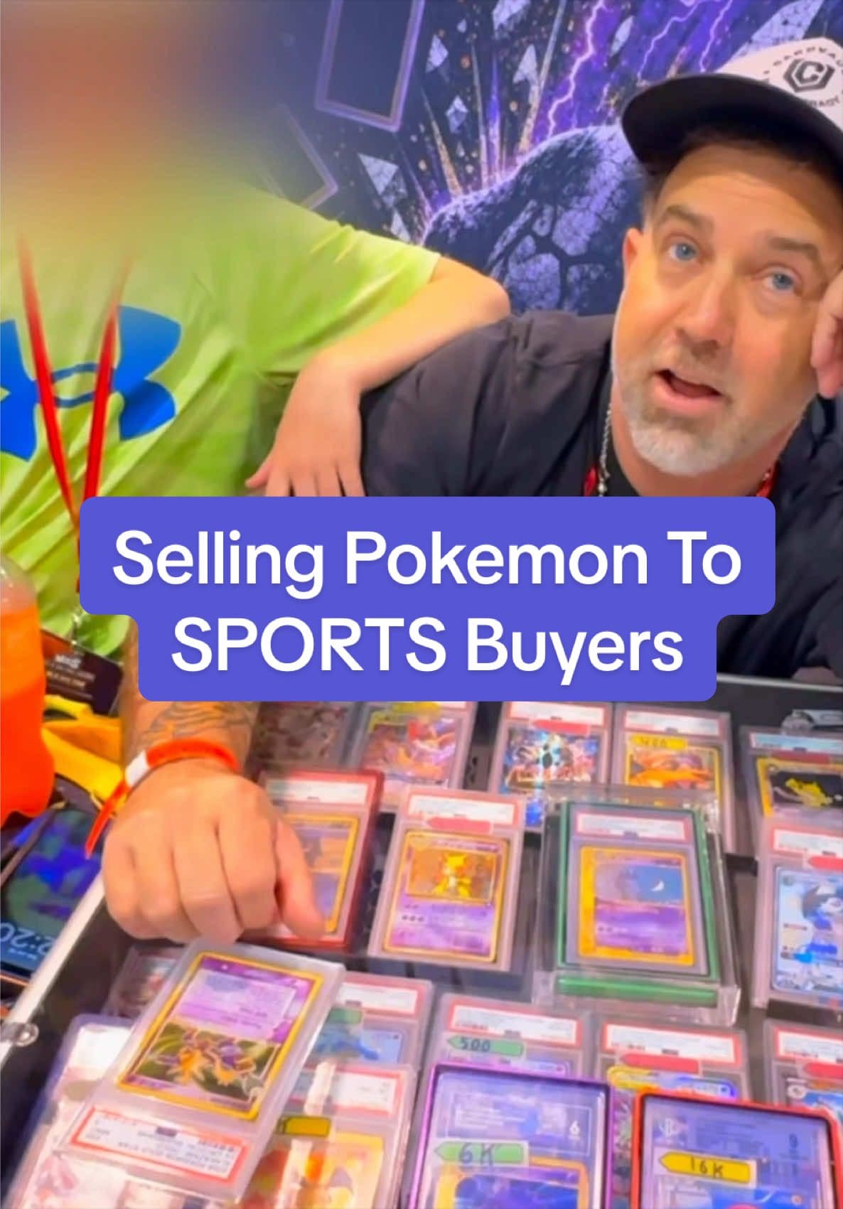 Selling Pokemon Cards To SPORTS Buyers! #pokemoncards #pokemontcg #pokemoncommunity #cardshow #sportscards