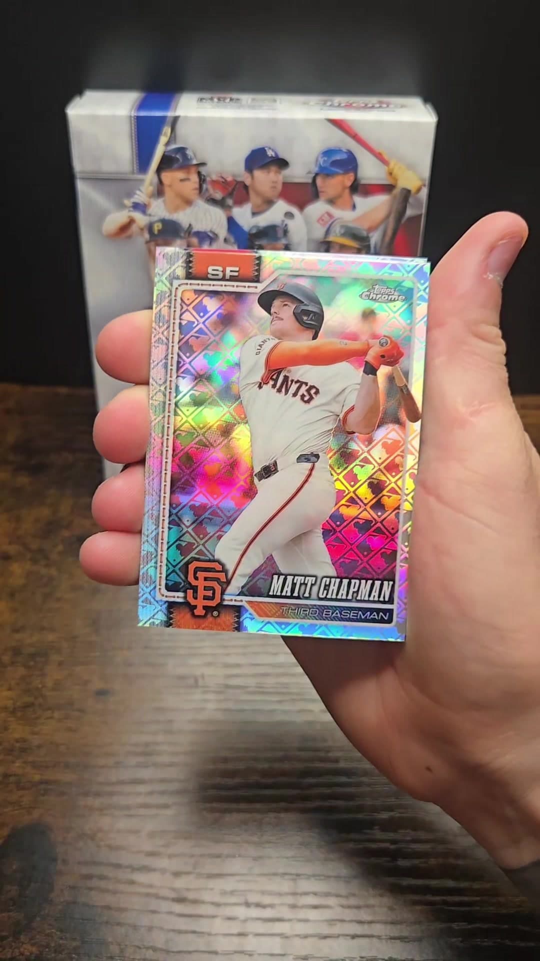 Pack 4 of 2026 TOPPS CHROME LOGOFRACTOR BASEBALL chasing a case hit#topps #sportscards #cardcollector #toppschromelogofractor #baseball