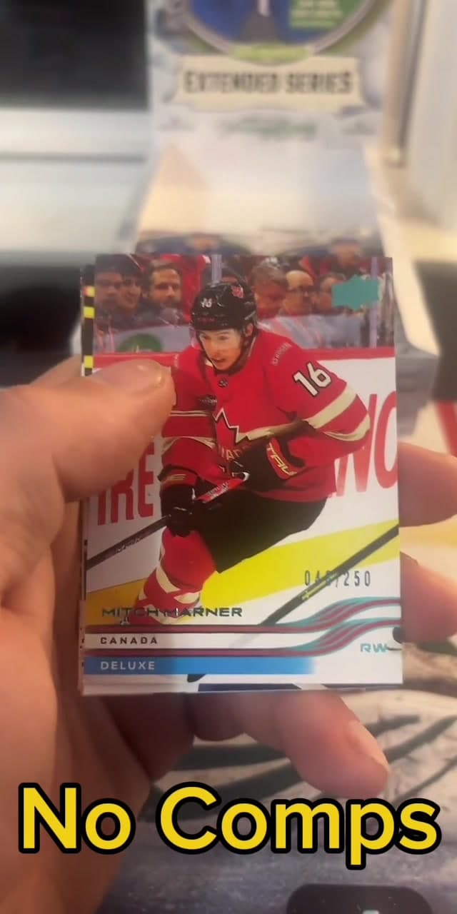 Mitch Marner deluxe /250 in these 3 packs of 2025-26 Upper Deck Extended Series #fyp #upperdeck #upperdeckhockey #hockeycards #hockeycardope